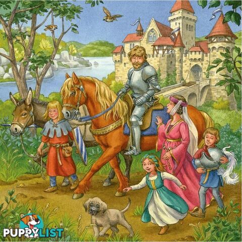 Ravensburger - Life Of The Knight Jigsaw Puzzle 3 X 49pc - Mdrb05150 - 4005556051502