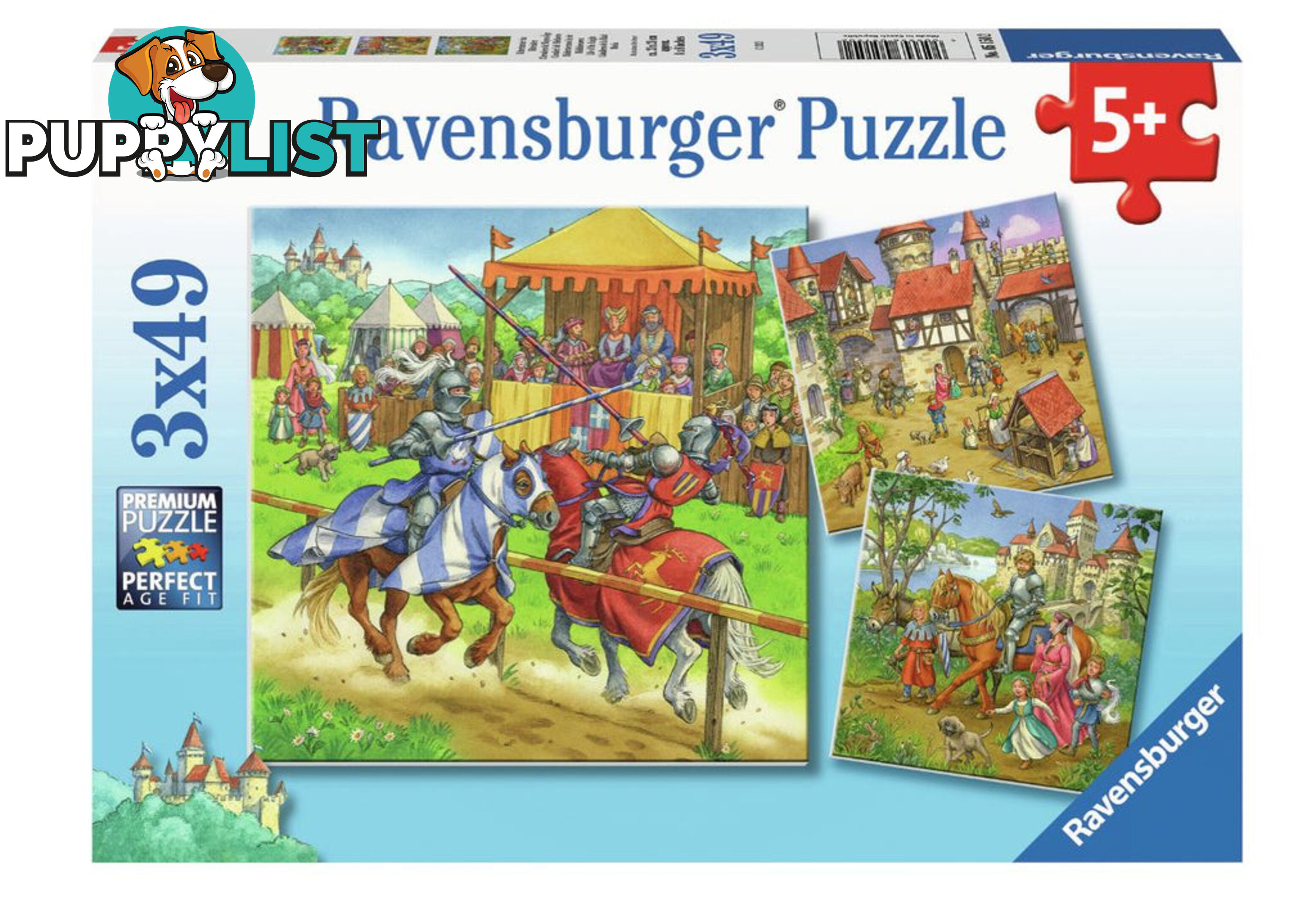 Ravensburger - Life Of The Knight Jigsaw Puzzle 3 X 49pc - Mdrb05150 - 4005556051502