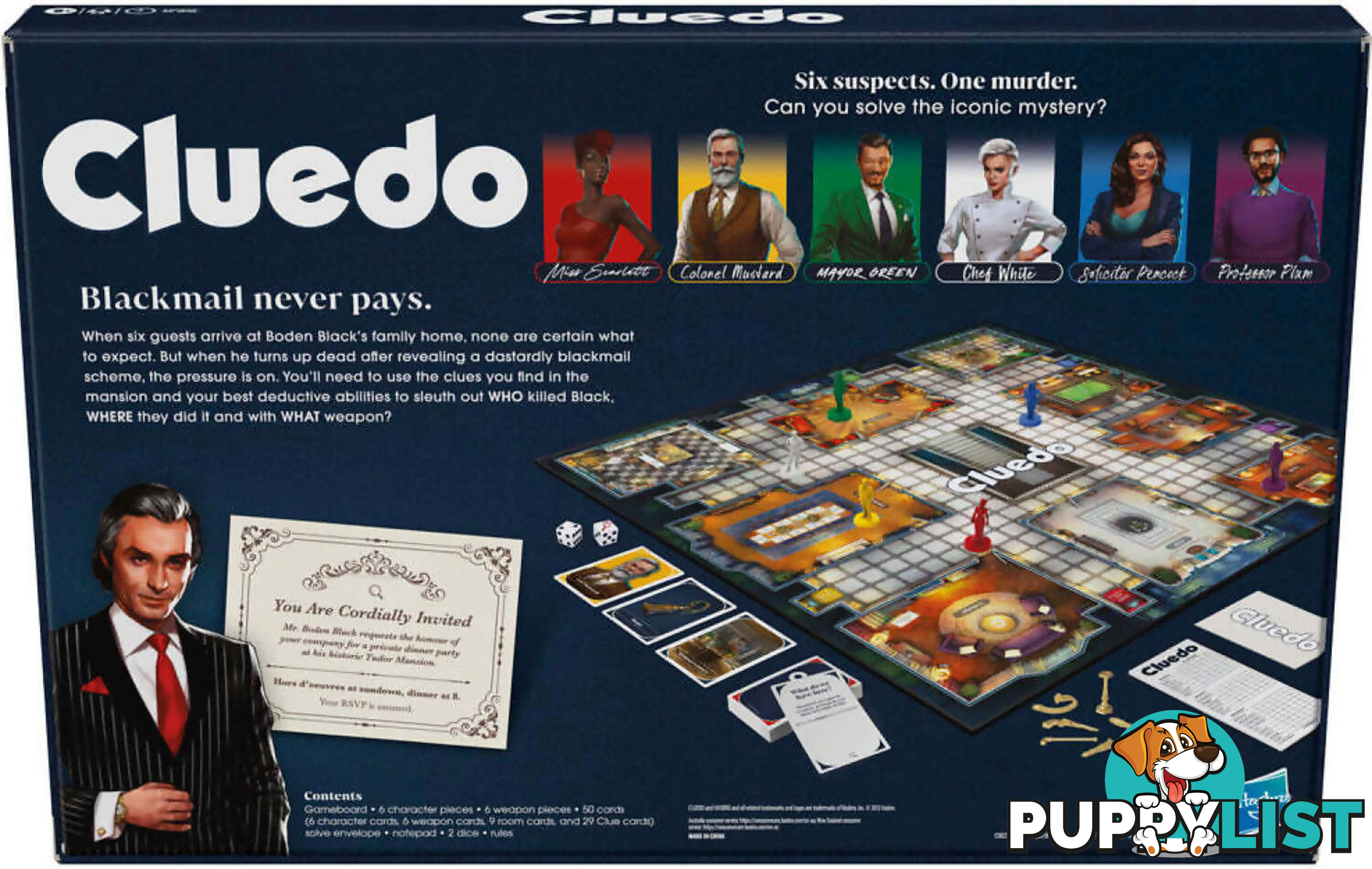 Cluedo Classic Refresh Game - Hasbro - Hbf64202842 - 195166234861