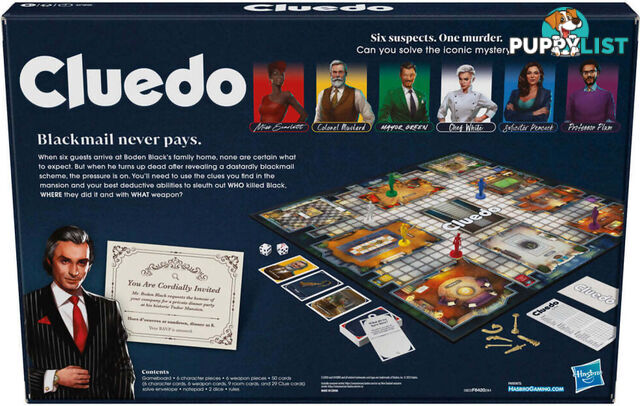 Cluedo Classic Refresh Game - Hasbro - Hbf64202842 - 195166234861