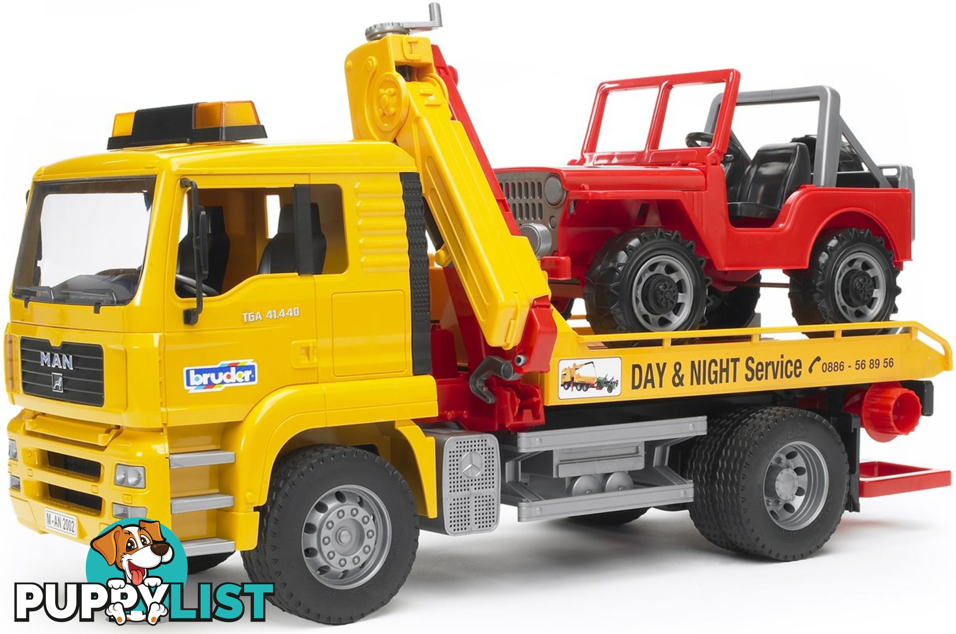 Bruder 1:16 Man Tga Breakdown Truck With Cross Country Vehicle Zi24002750 - 4001702027506