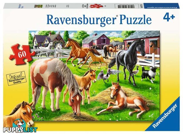 Ravensburger - Happy Horses Jigsaw Puzzle 60pc Rb05175 - 4005556051755