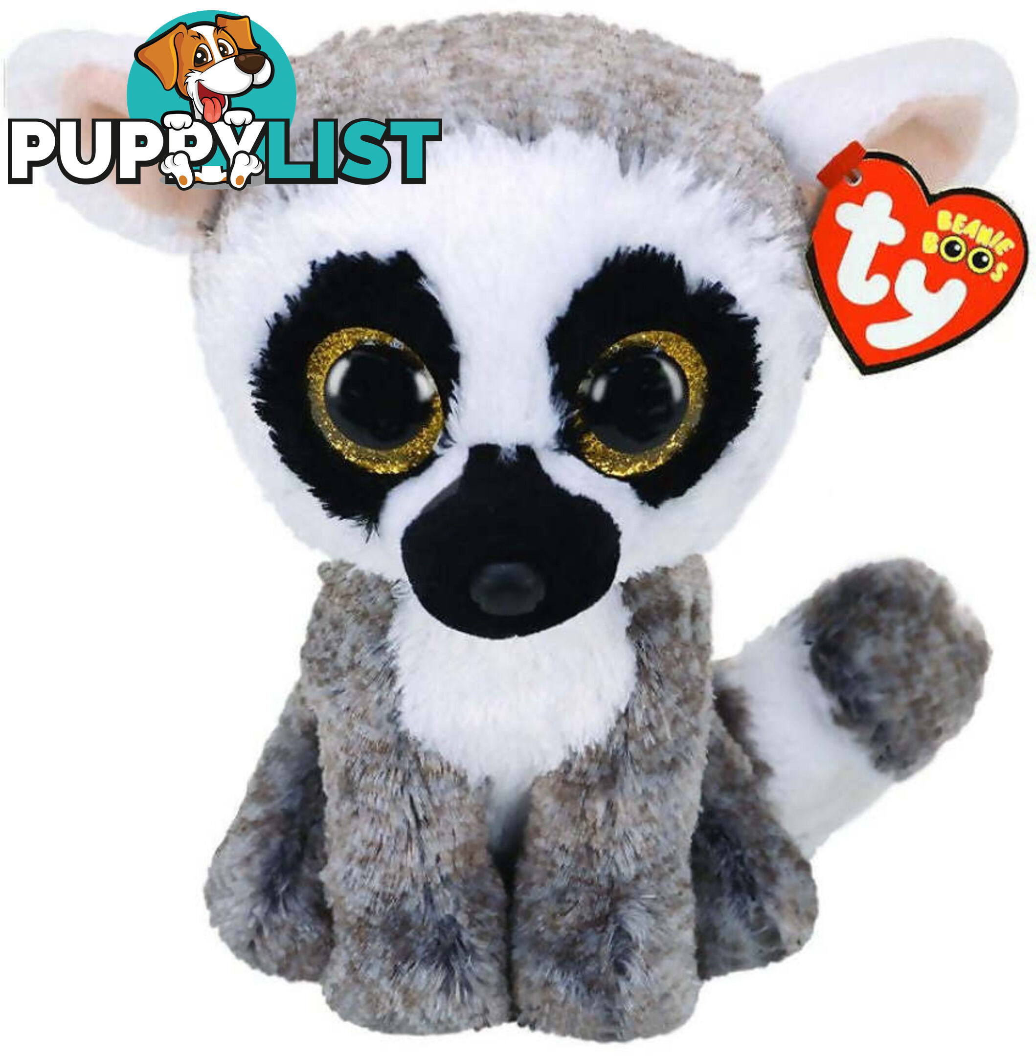 Ty - Beanie Boos - Linus The Lemur Medium 23cm - Bg36472 - 008421364725