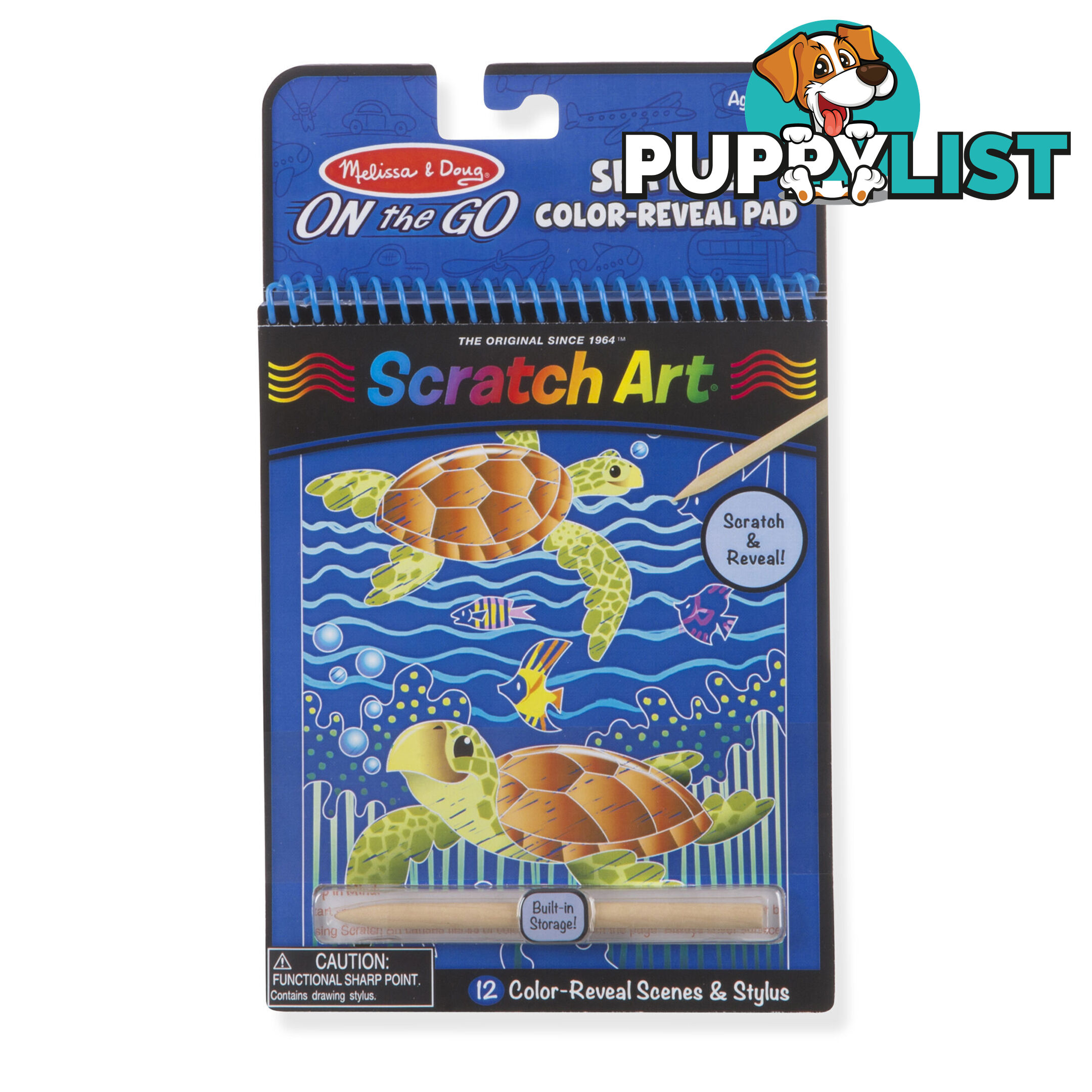 Melissa & Doug - On The Go Scratch Art Color Reveal Pad - Sea Life Mdmnd9149 - 0000772091497