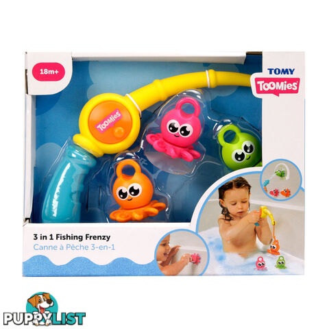 Tomy - 3 In 1 Fishing Frenzy Bathtime Playset Lce73103 - 5011666731035