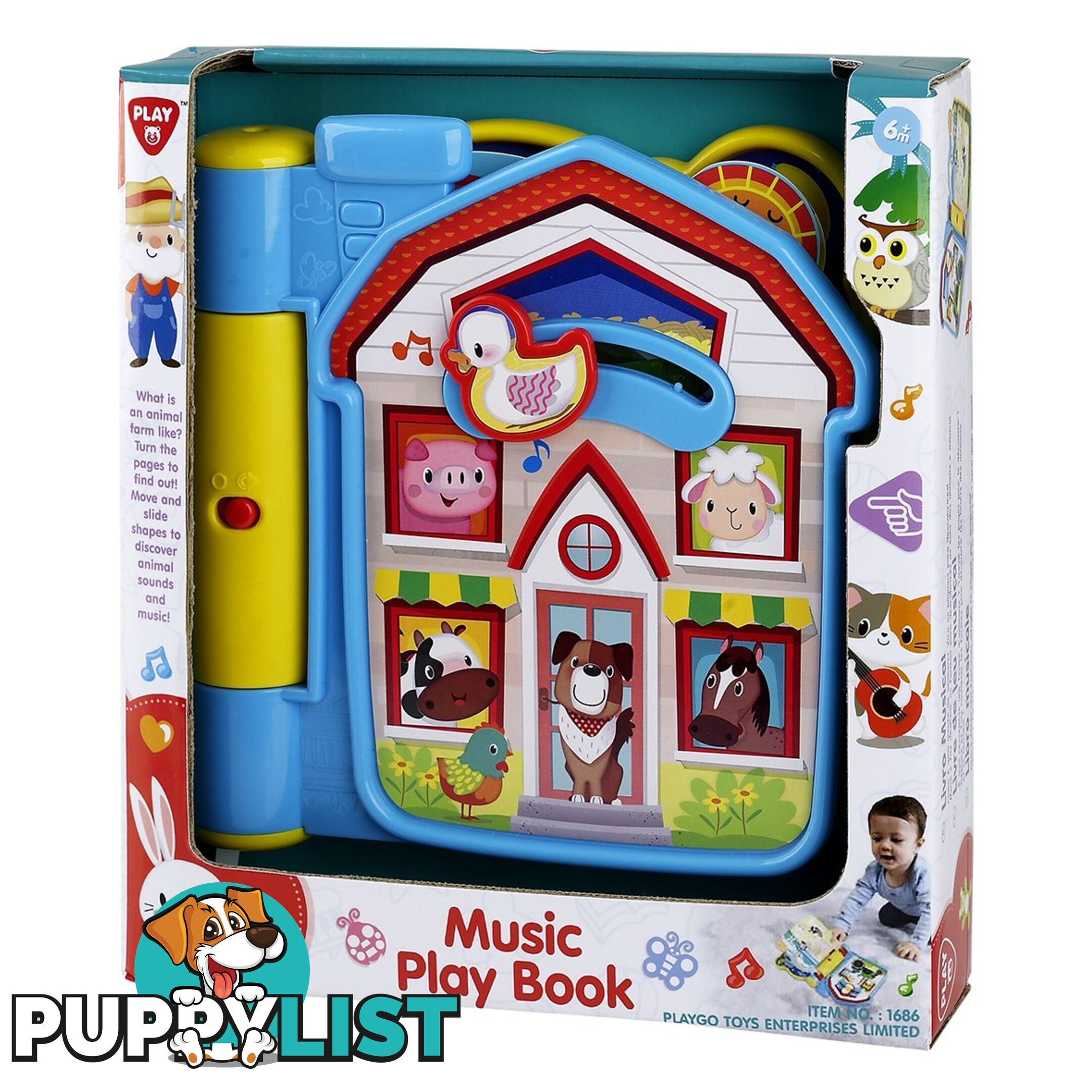 Battery Operated Music Play Book  Playgo Toys Ent. Ltd  Art65477 - 4892401016867