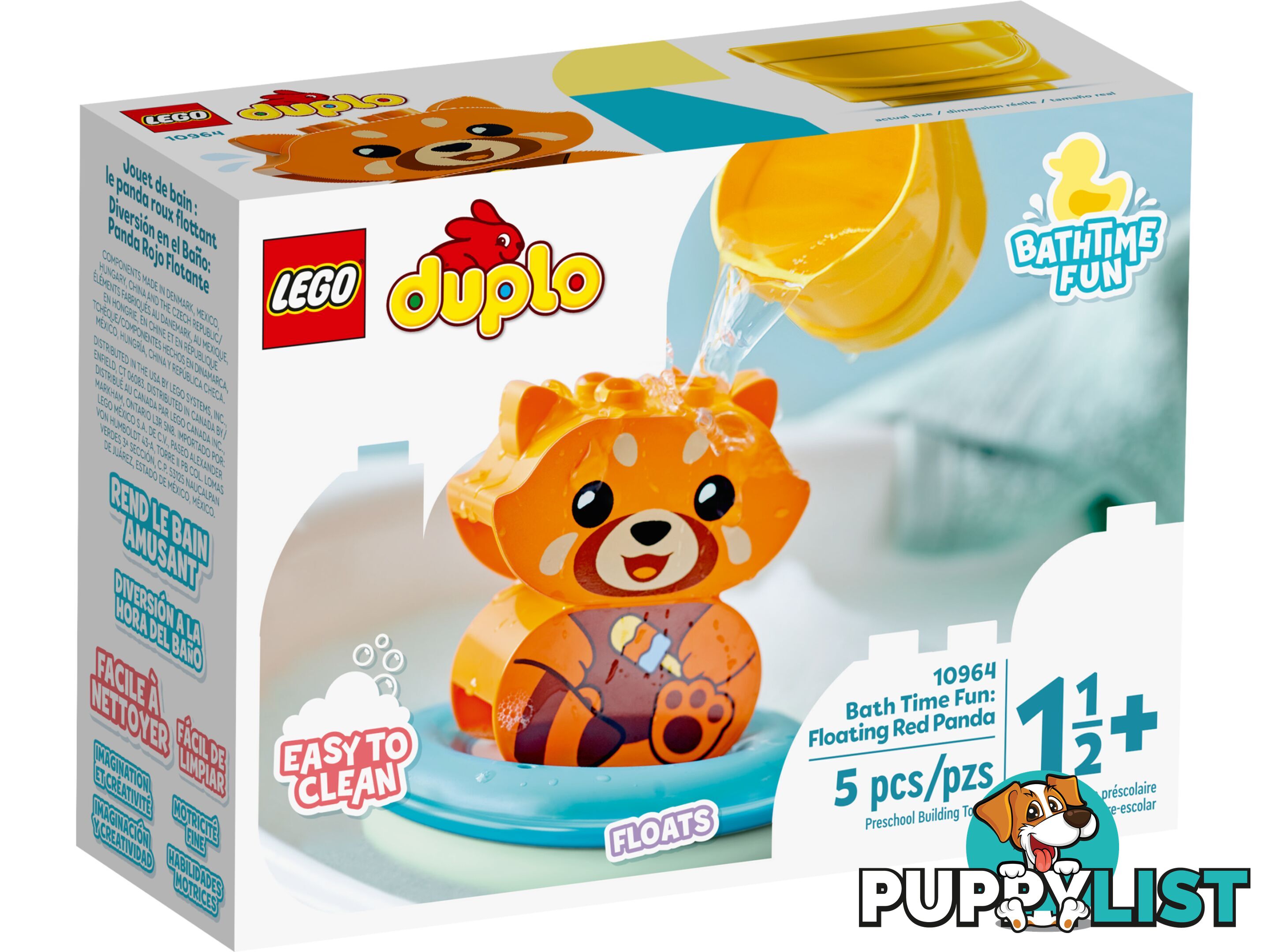 LEGO 10964 Bath Time Fun Floating Red Panda - DUPLO - 5702017153582