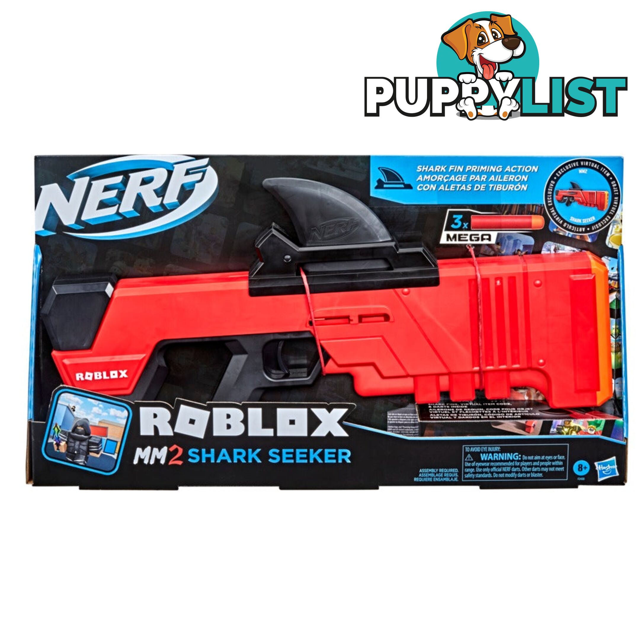 Nerf Roblox Mm2 Shark Seeker Hbf2488 - 195166124346