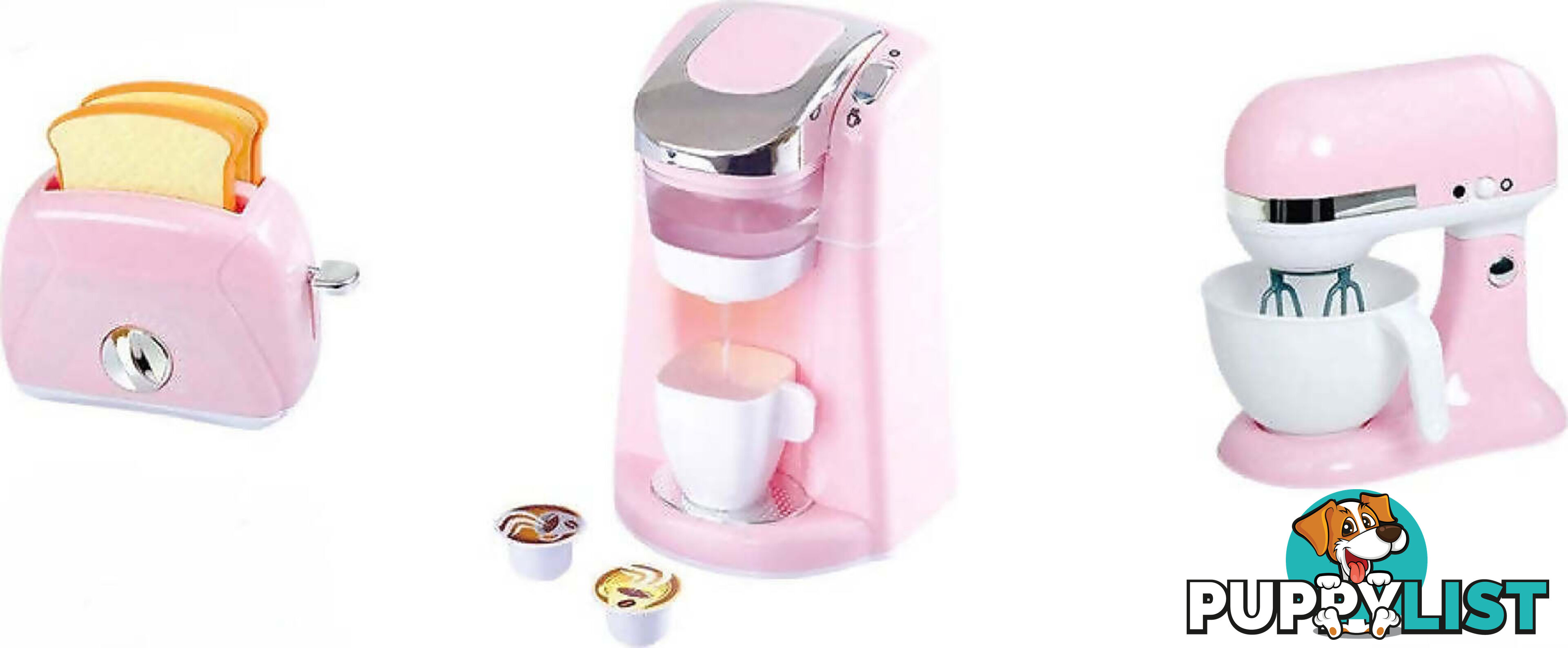 Playgo Toys Ent. Ltd - Classy Kitchen Appliance Trio Pink - Art66257 - 4892401383365