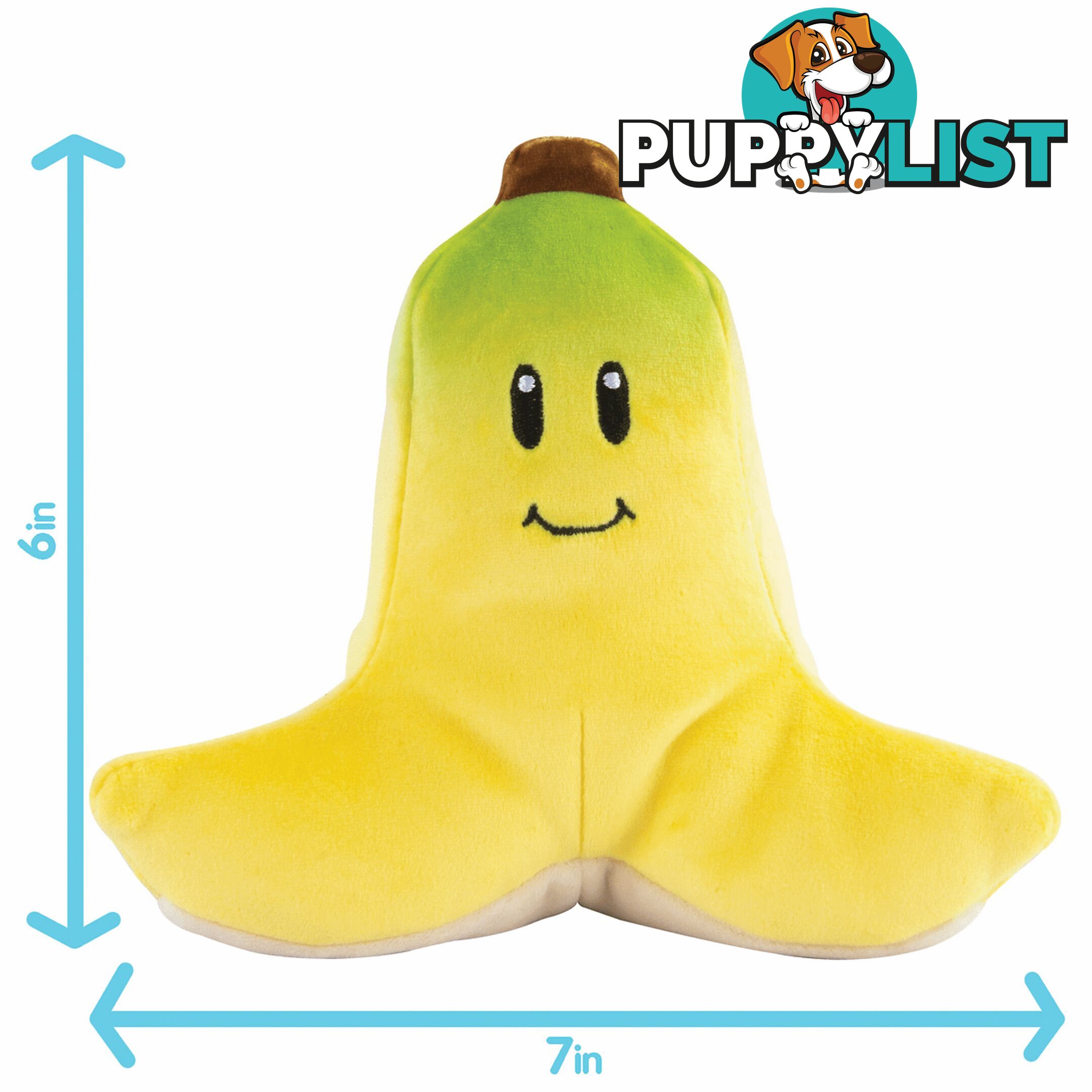 Club Mocchi - Mocchi- Mario Kartâ„¢ Banana Junior Plush Toy 6 Inch - Lct12703 - 053941127039