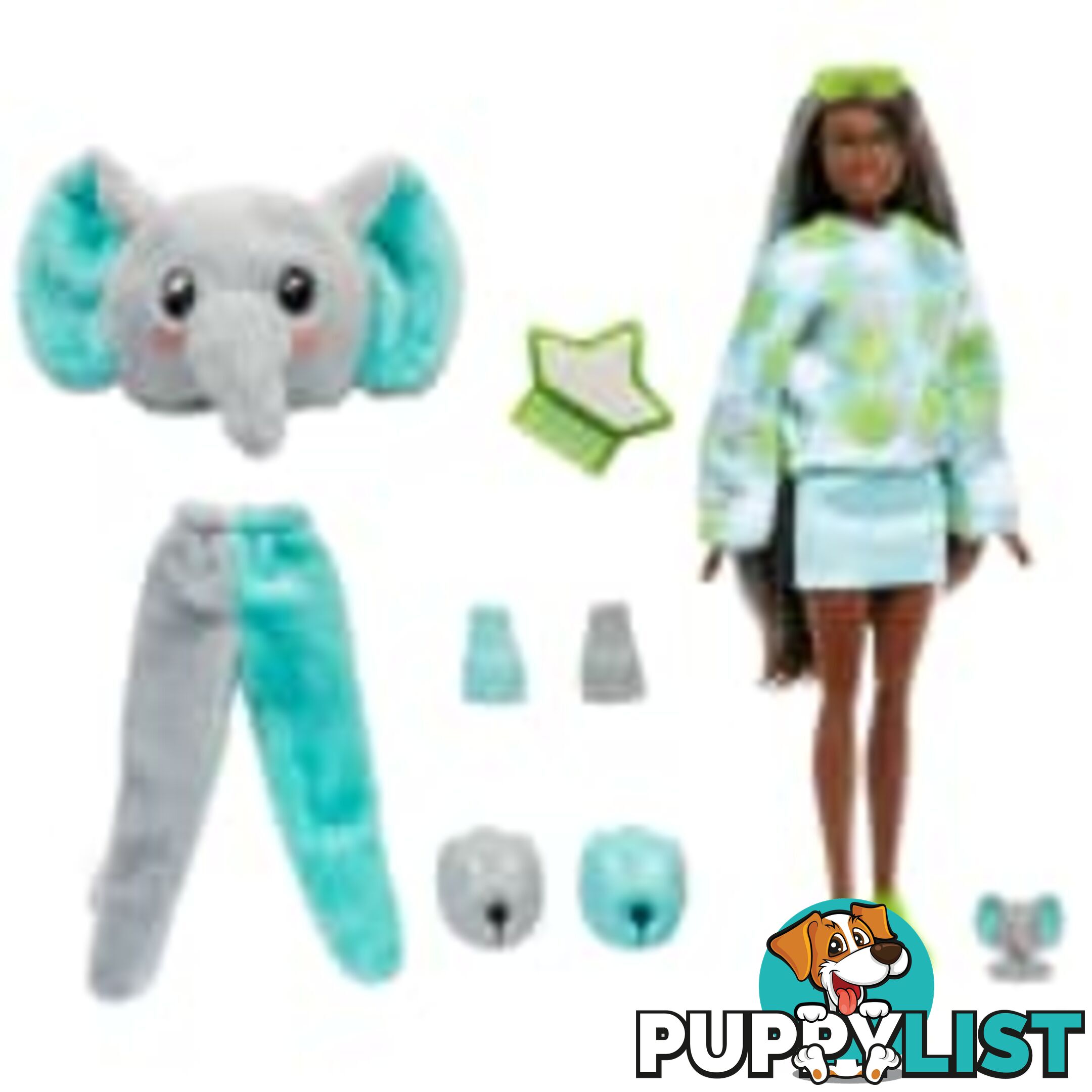 Barbie Cutie Reveal Doll And Accessories Jungle Series Elephant-themed Small Doll Set - Mahkp98 - 194735106615