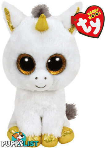 Ty - Beanie Boos - Pegasus The White Unicorn Small 15cm - Bg36179 - 008421361793