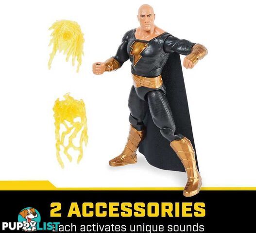 Dc - Power Punch Black Adam 30cm Action Figure 20+ Phrases & Sounds Lights Accessories Movie Collectible - Si6064881 - 778988344248