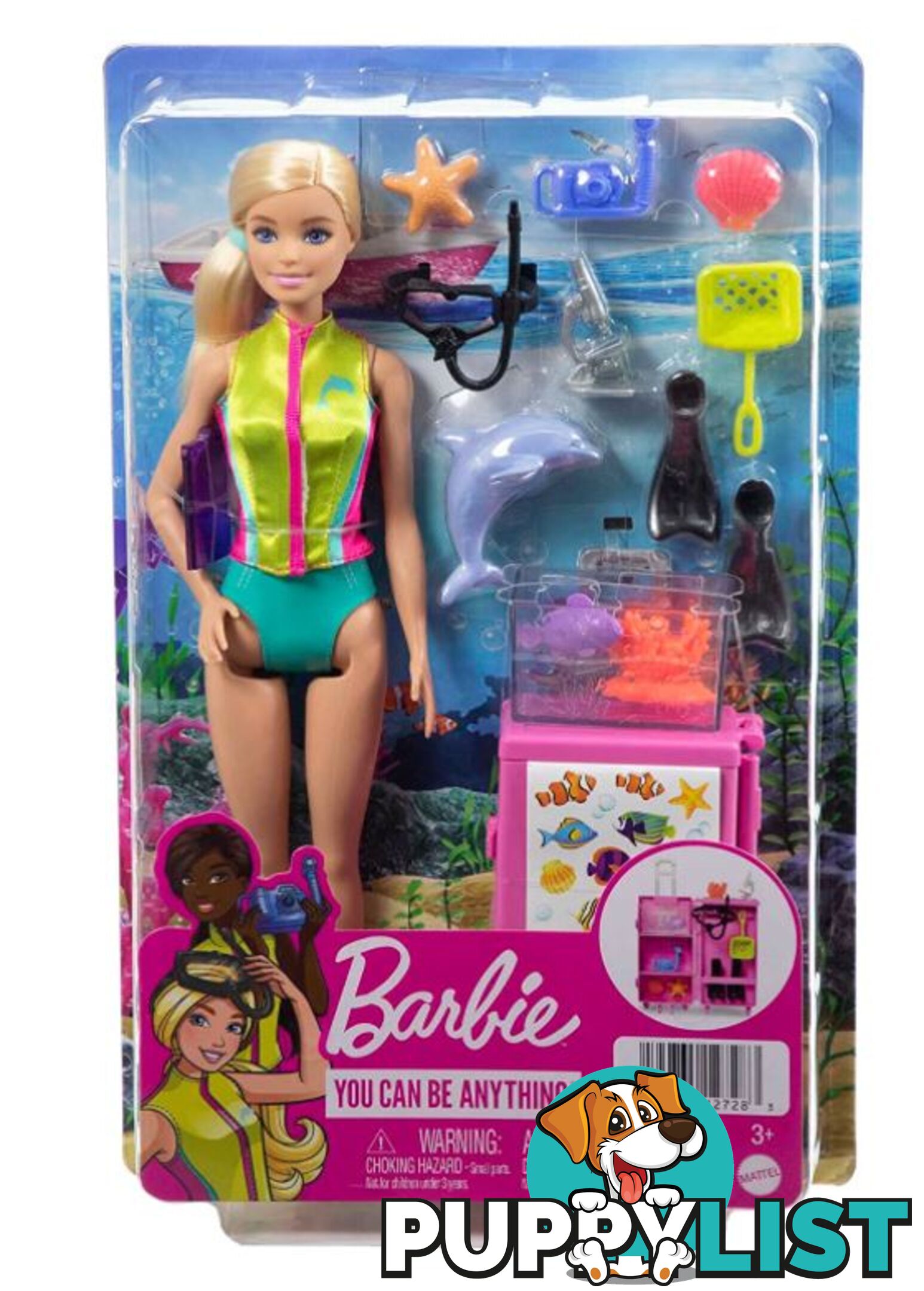 Barbie Marine Biologist Doll - Mahmh26 - 194735127283