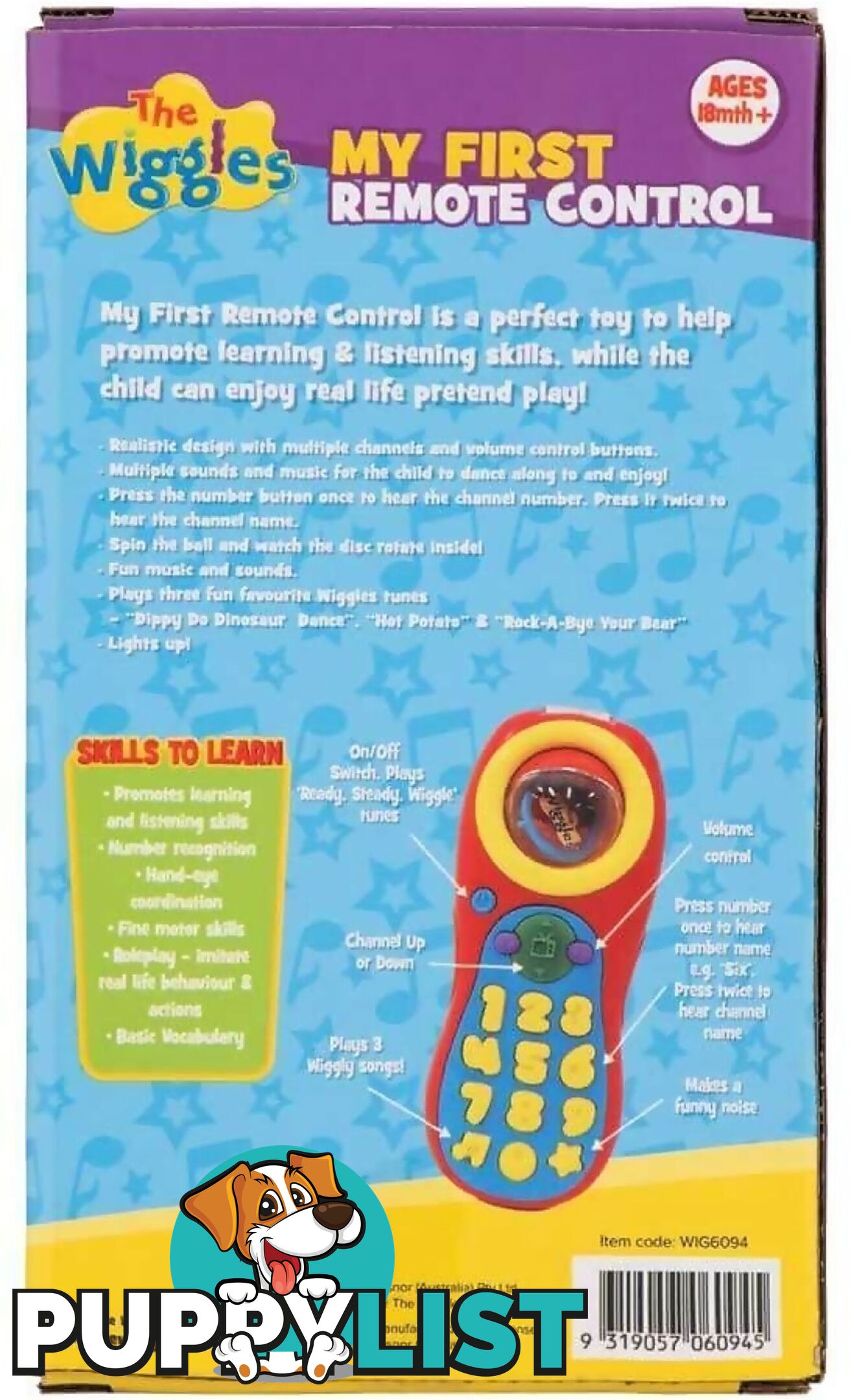 The Wiggles - My First Remote Control - Jswig6094 - 9319057060945