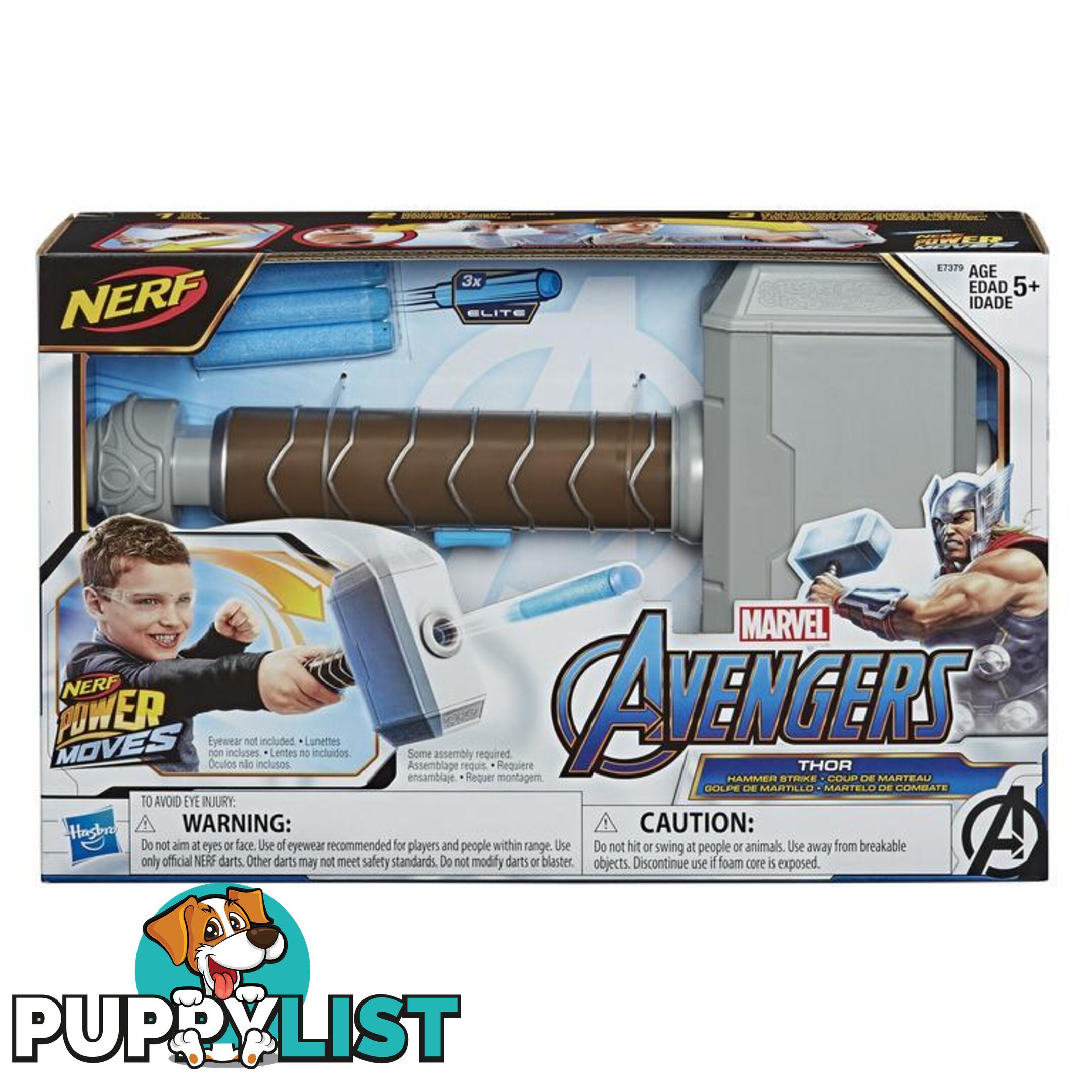 Nerf Avengers Power Moves Thor Hbe7379as01 - 630509877720