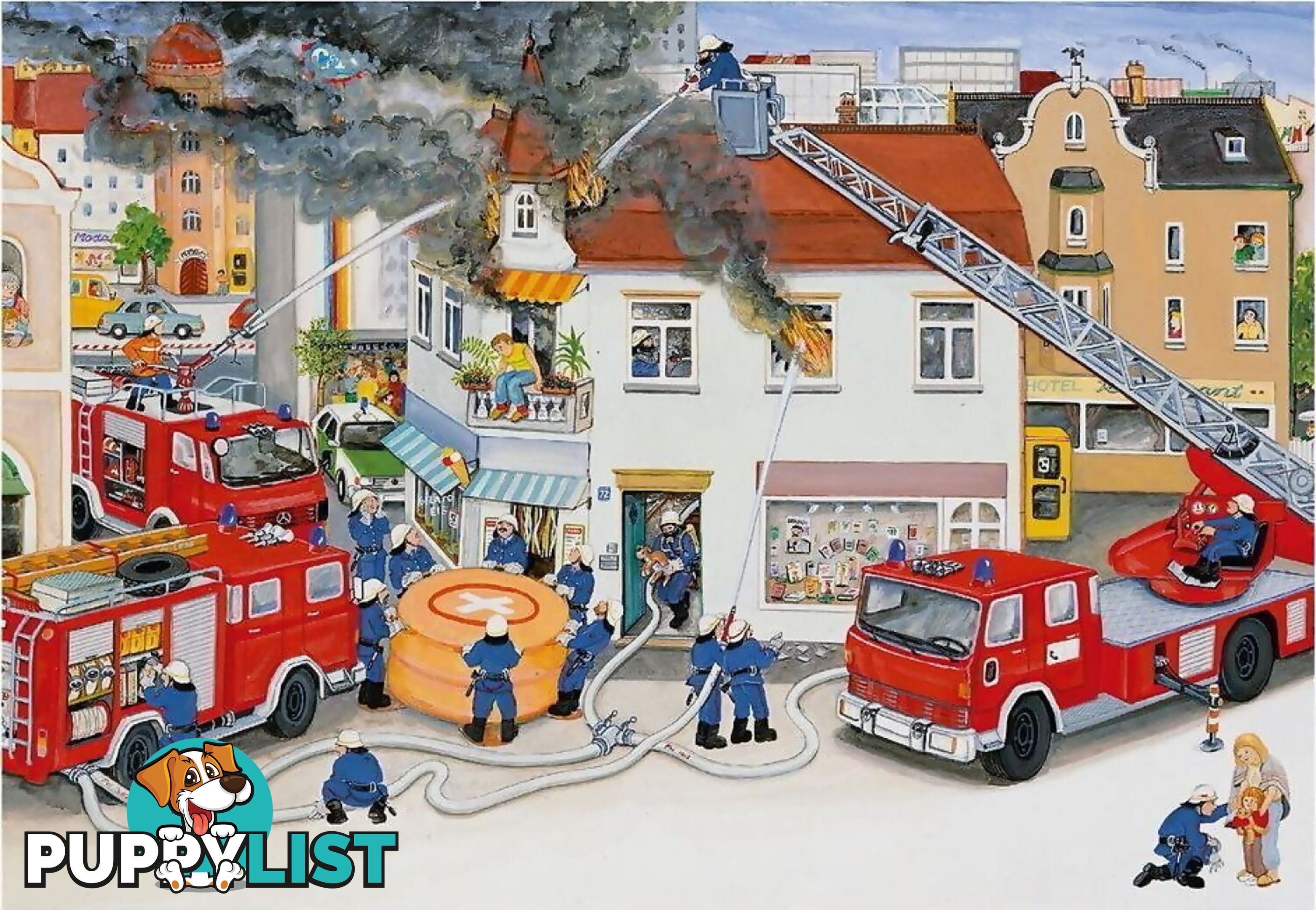 Ravensburger - Busy Fire Brigade Jigsaw Puzzle 2 X 24pc - Mdrb088515 - 4005556088515