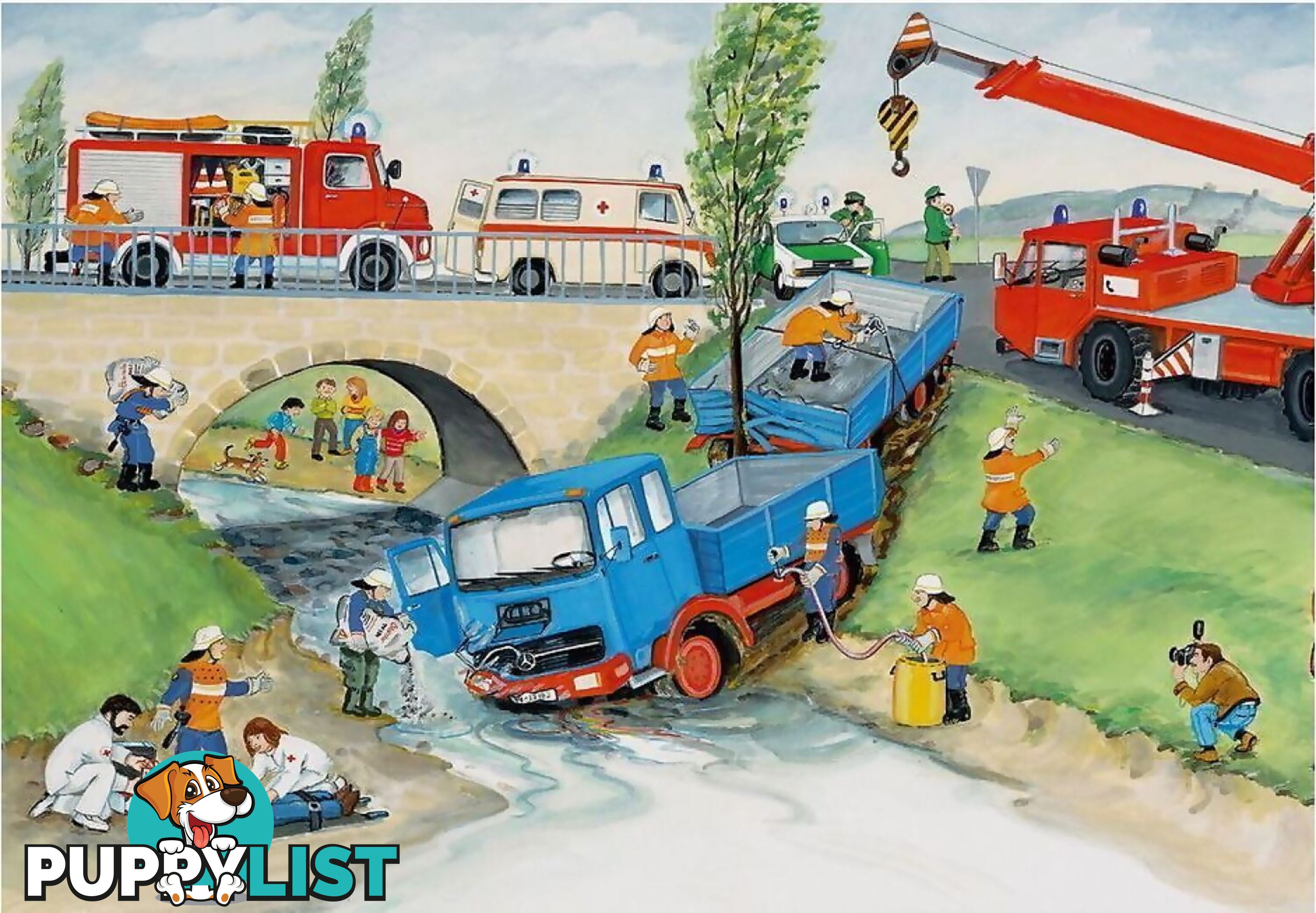 Ravensburger - Busy Fire Brigade Jigsaw Puzzle 2 X 24pc - Mdrb088515 - 4005556088515