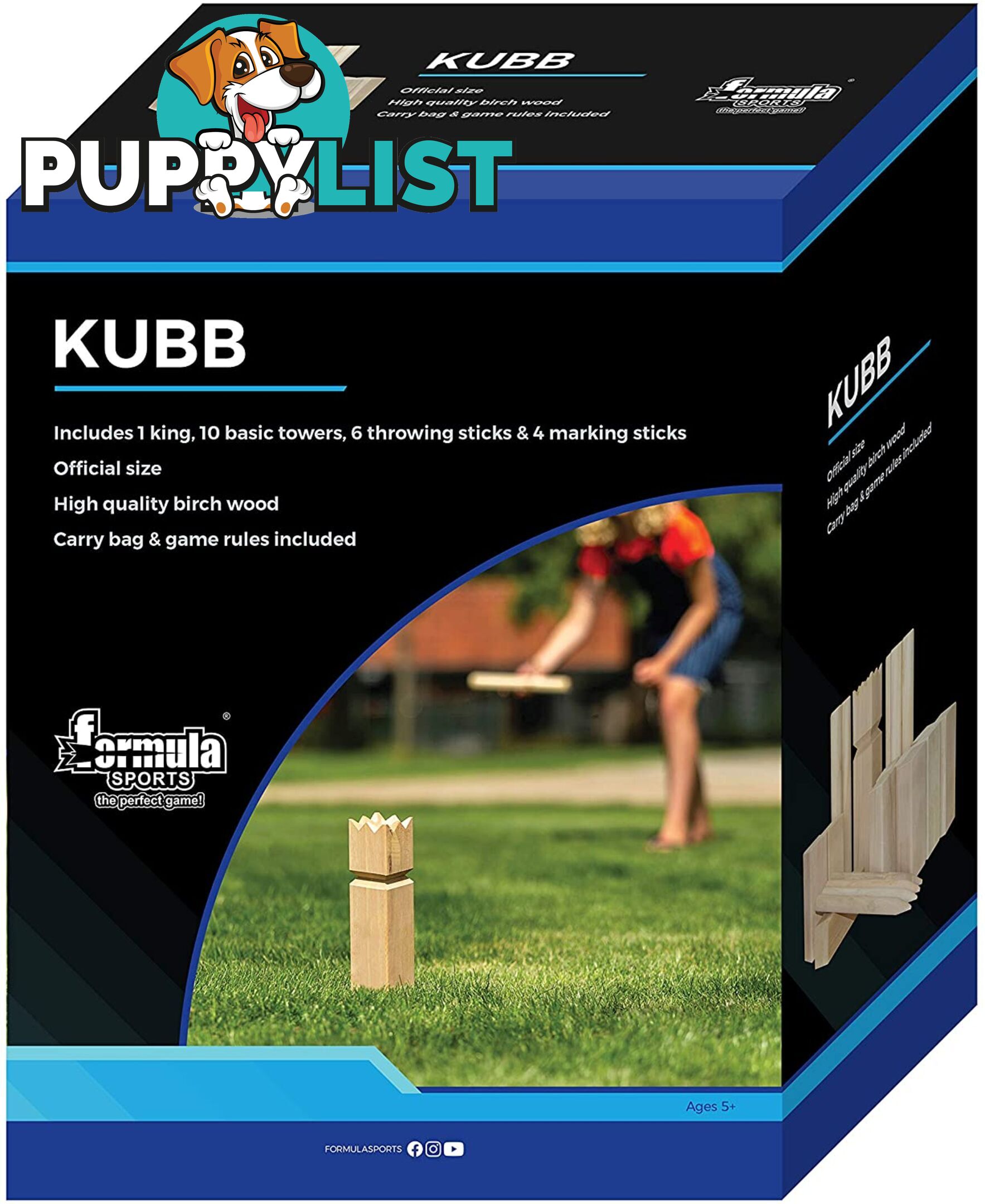 Kubb Xl Classic Outdoor Throwing Game Asformulaspor - 9337362015825