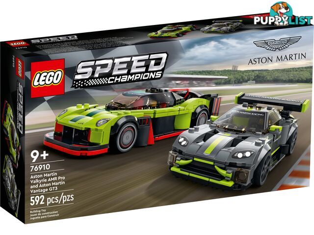 LEGO 76910 Aston Martin Valkyrie AMR Pro and Aston Martin Vantage GT3 - Speed Champions - 5702017160849