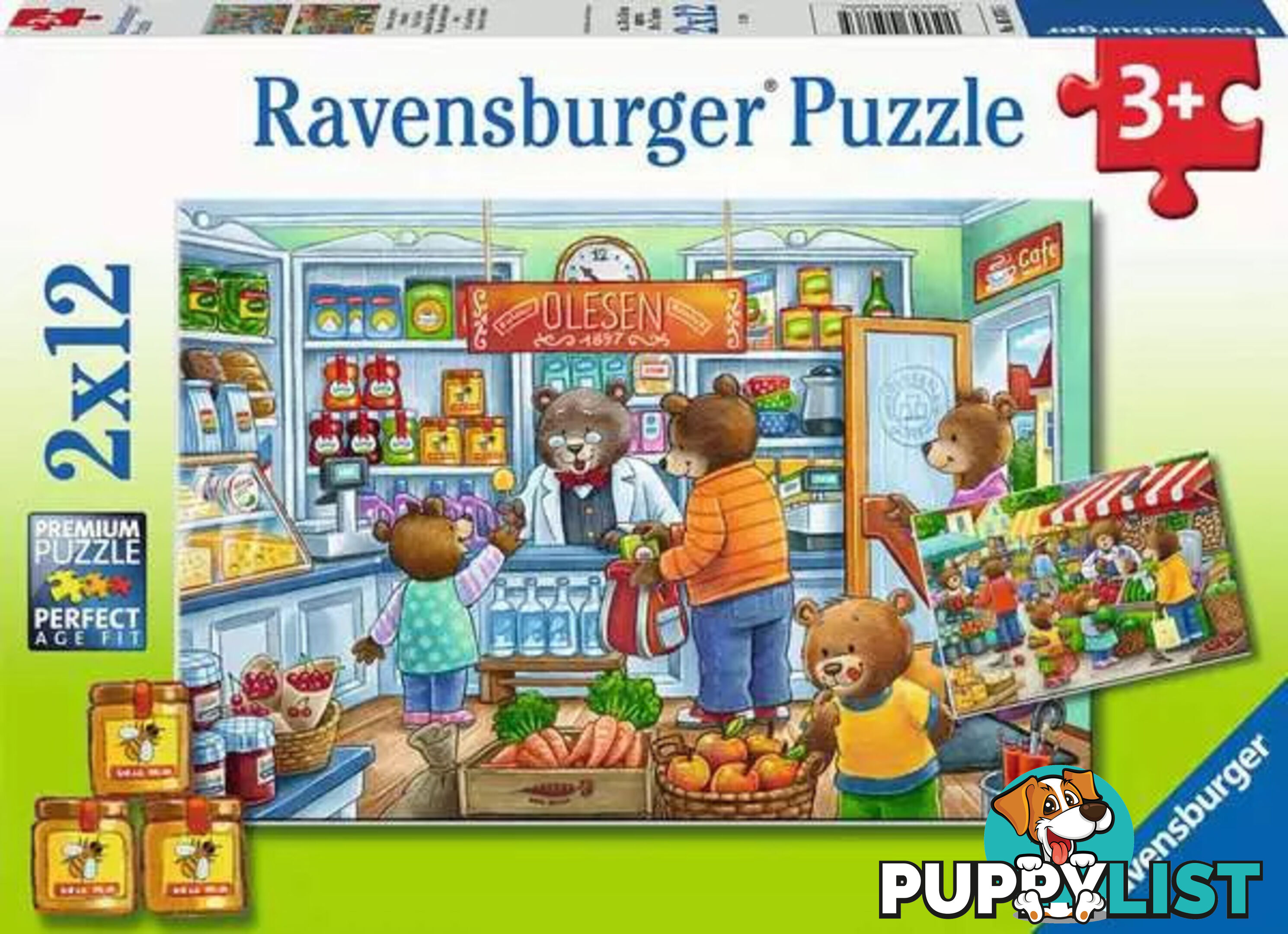 Ravensburger - Let's Go Shopping Jigsaw Puzzle 2 X 12pc - Mdrb05076 - 4005556050765