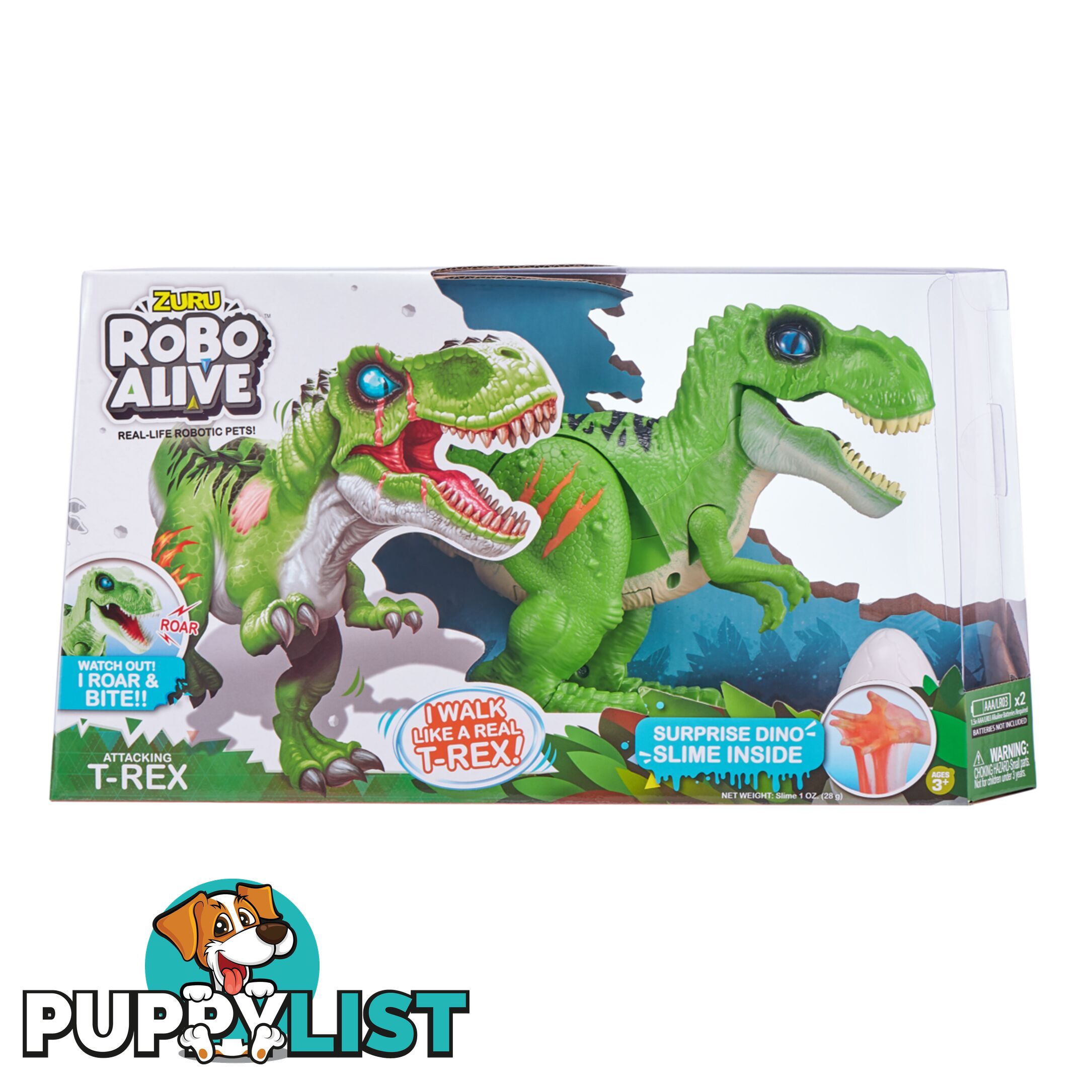 Zuru - Robo Alive Dinosaur With Slime Assorted Colors Azazt7127 - 193052021526