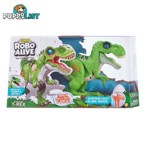 Zuru - Robo Alive Dinosaur With Slime Assorted Colors Azazt7127 - 193052021526