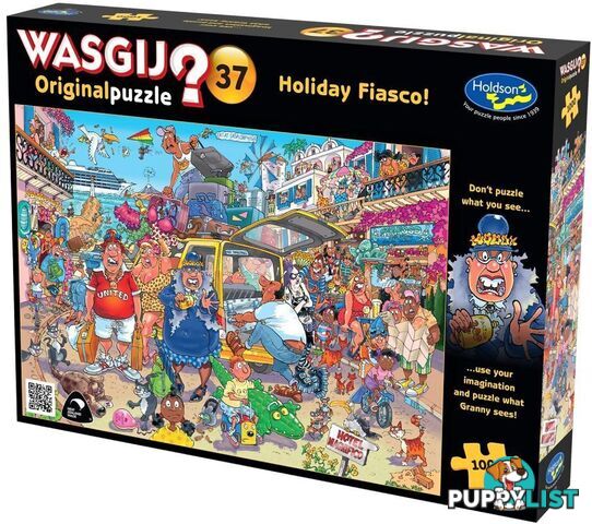 Wasgij - Original 37 - Holiday Fiasco Holdson Jigsaw Puzzle 1000 Piece - Jdhol774012 - 9414131774012