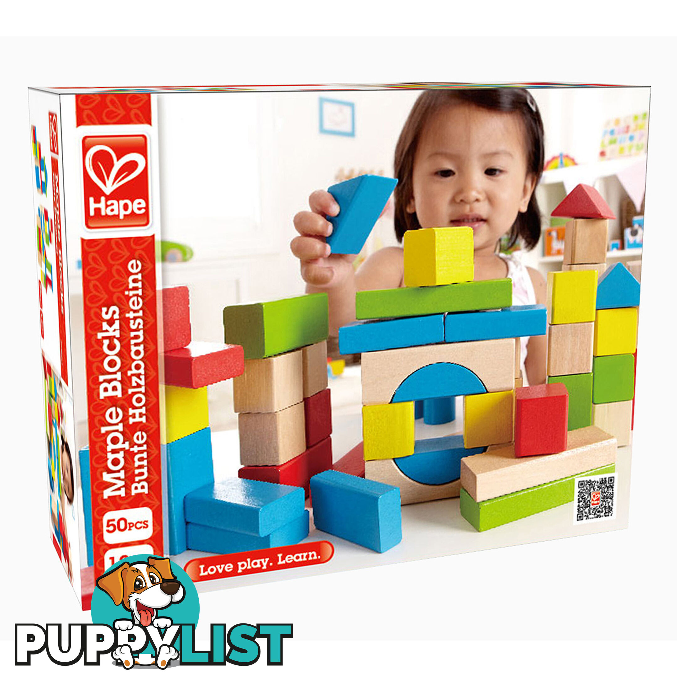 Hape -  Maple Blocks - Ughe0409 - 6943478002562