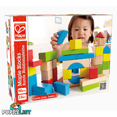 Hape -  Maple Blocks - Ughe0409 - 6943478002562