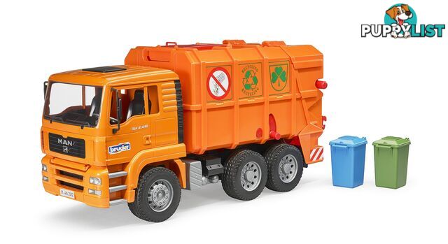 Bruder Man Tga Garbage Truck - Bruder Commercial 02760 - 4001702027605