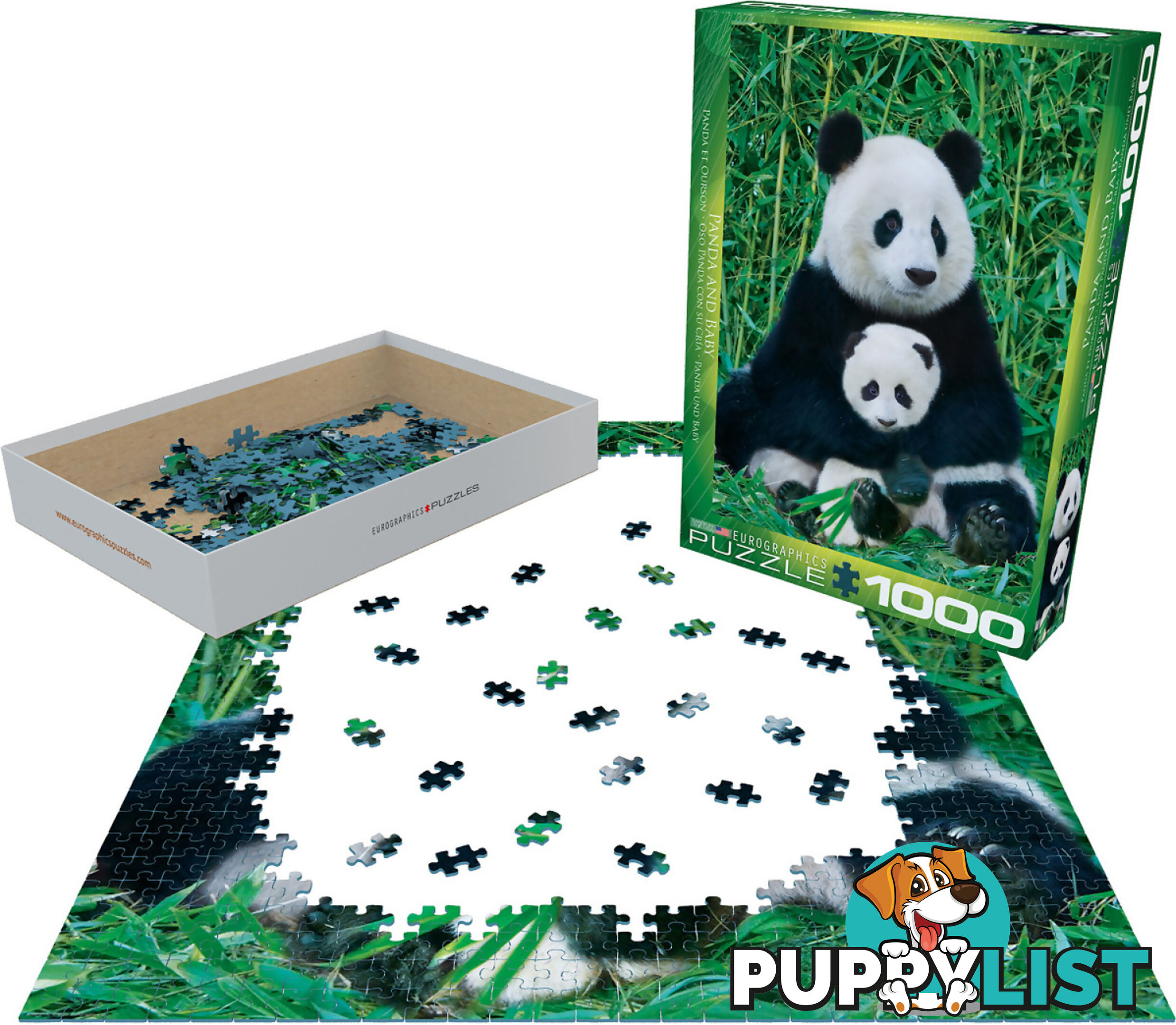 Eurographics - Panda & Baby - Jigsaw Puzzle 1000 Pieces Jdeur60173 - 628136601733