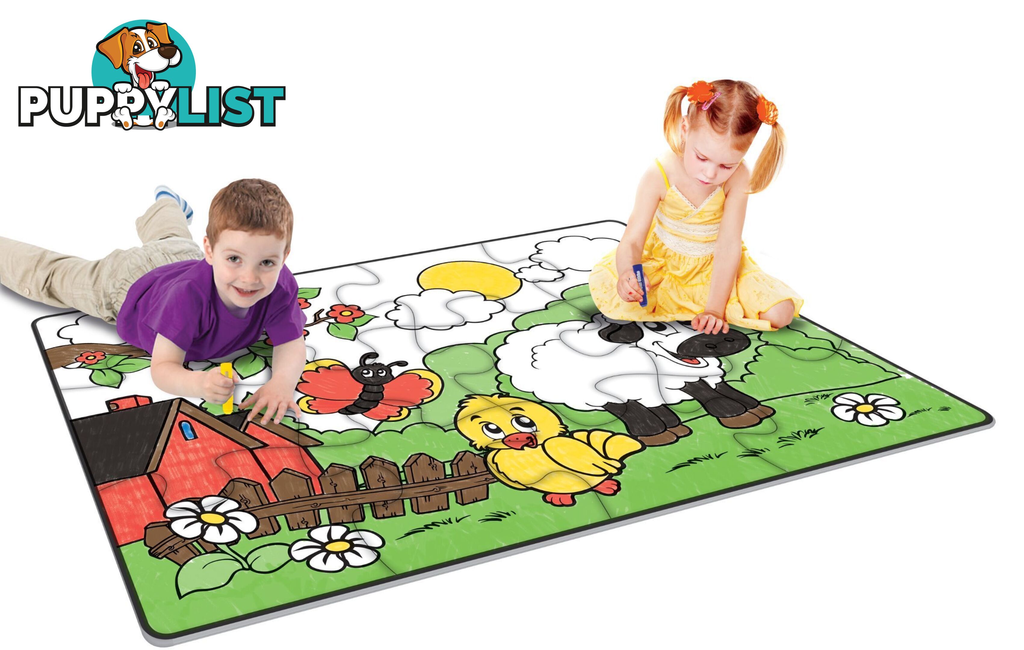 Little Brian - Paint-a-puzzle - Fun At The Farm - Mdltb211 - 5051170620562