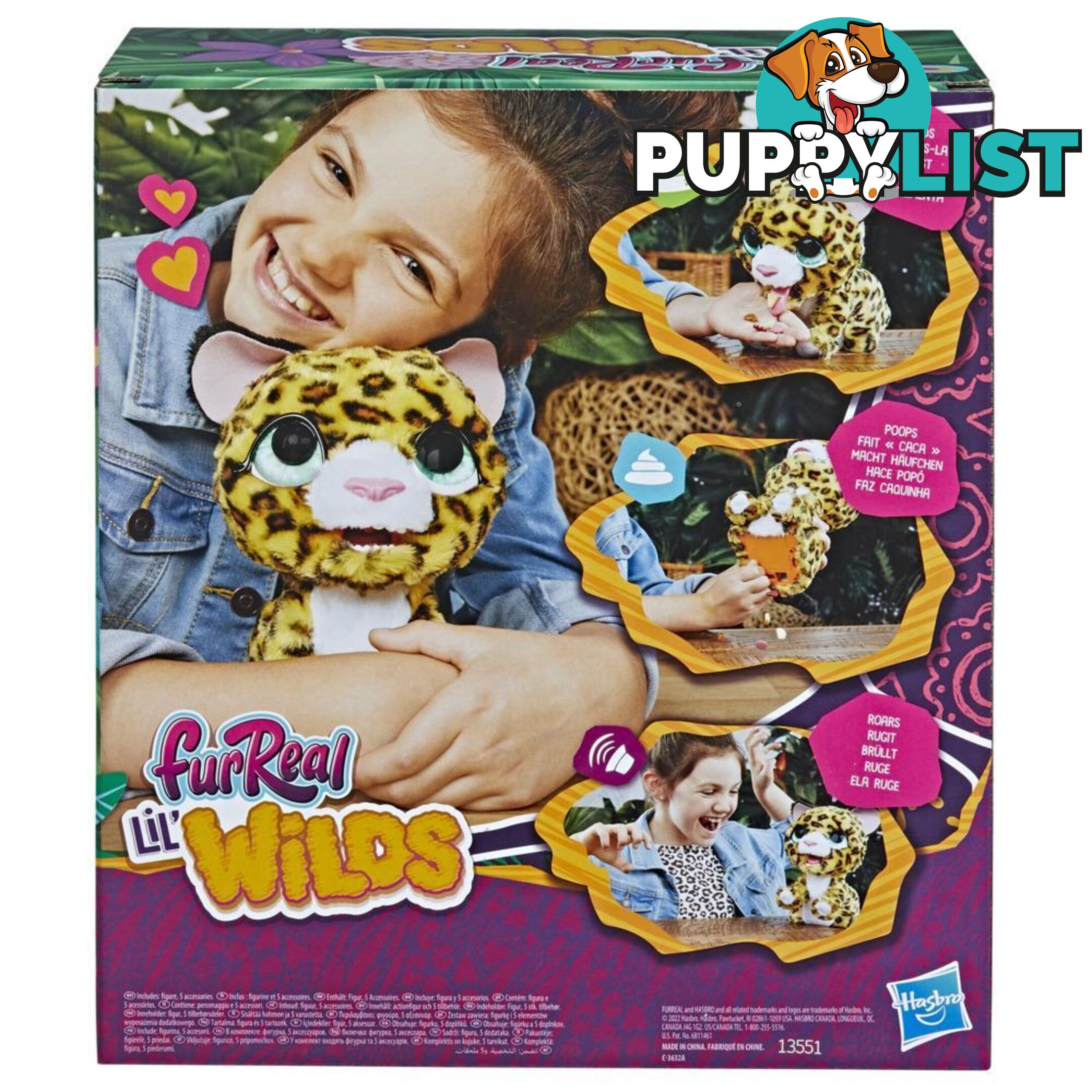 Furreal Lil Wilds Lolly The Leopard Animatronic Plush Pet 40+ Sounds And Reactions Hasbro - Hbf43945loo - 5010994110178