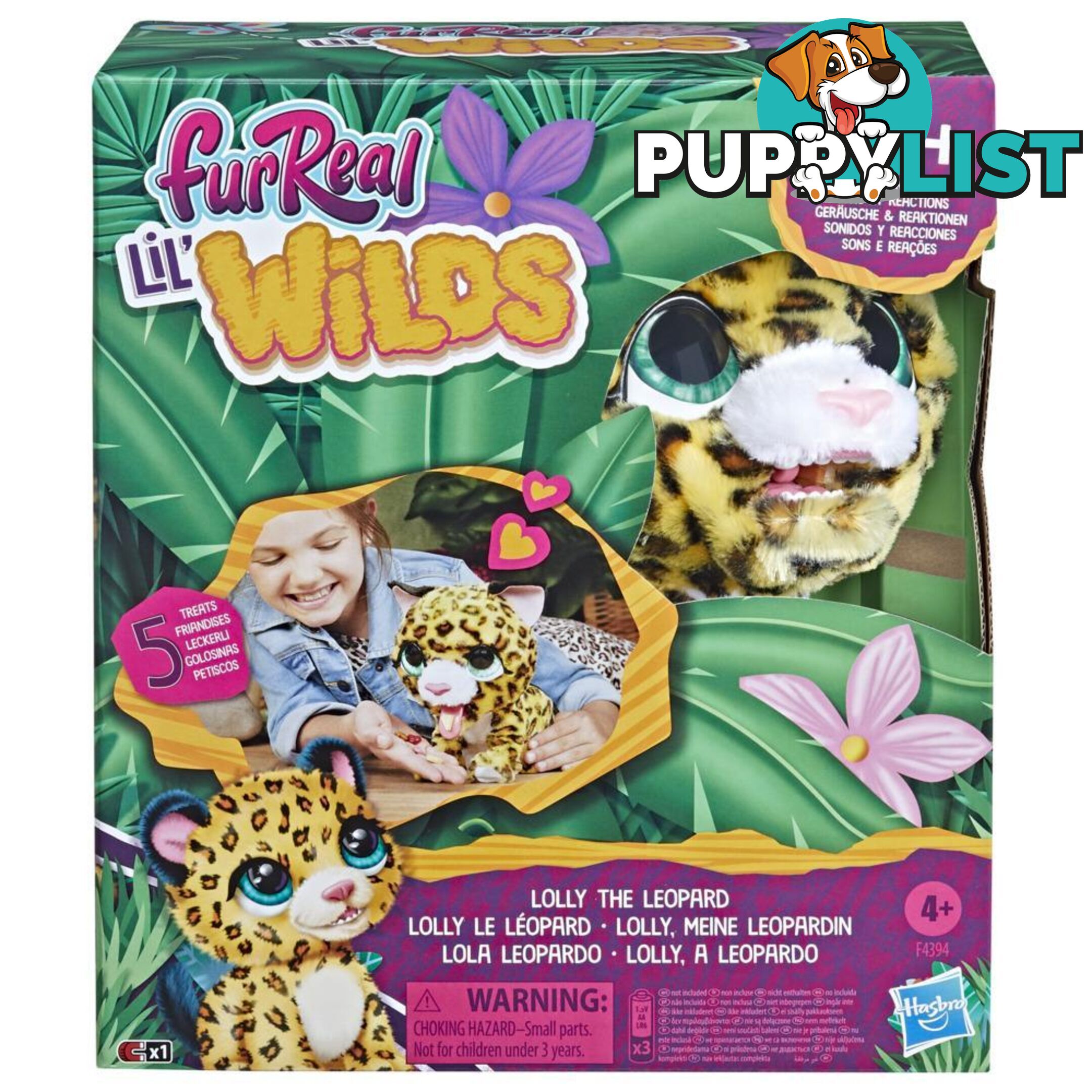 Furreal Lil Wilds Lolly The Leopard Animatronic Plush Pet 40+ Sounds And Reactions Hasbro - Hbf43945loo - 5010994110178