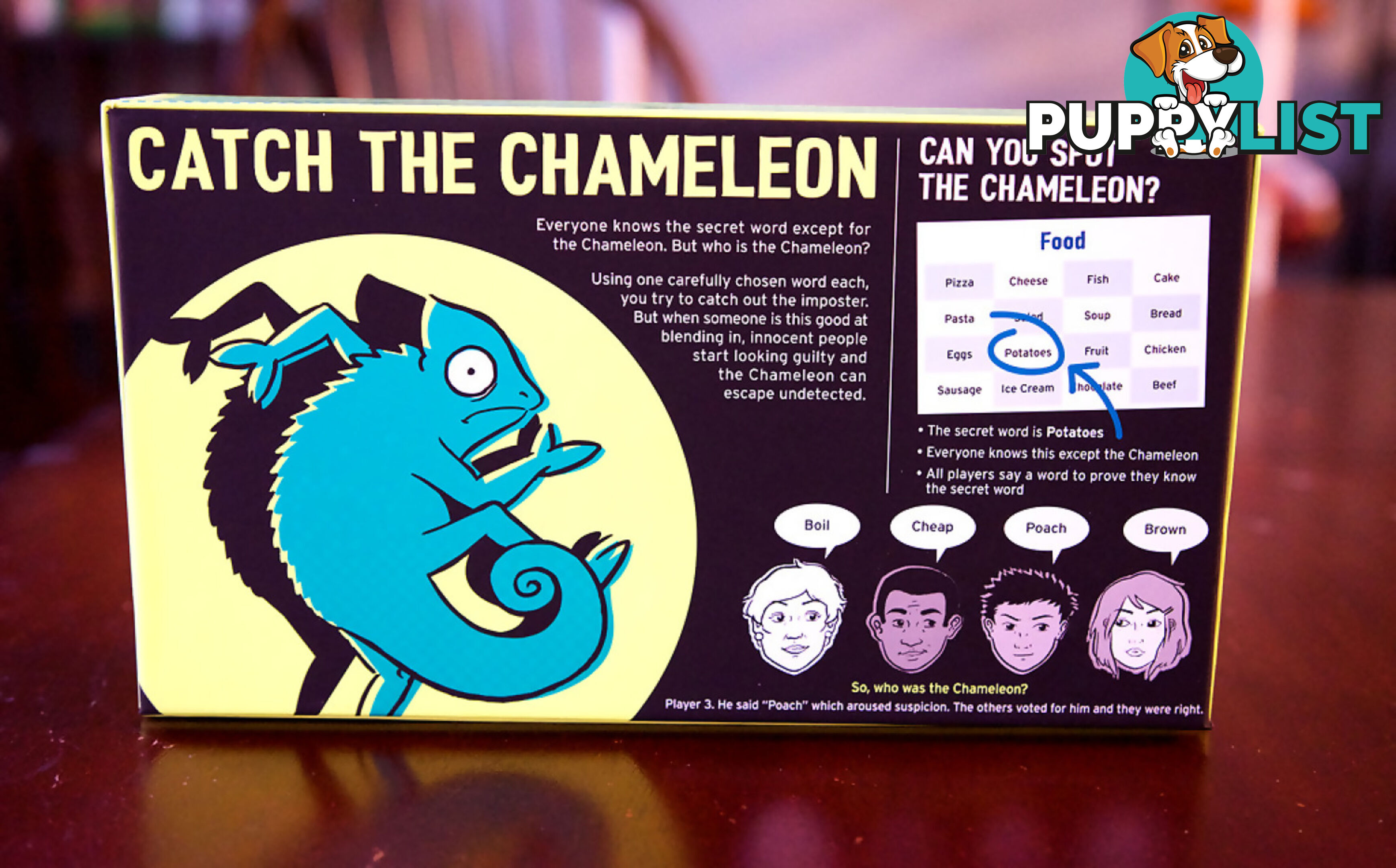 The Chameleon Bluffing Board Game By Big Potato - Vr64369076289 - 643690762898