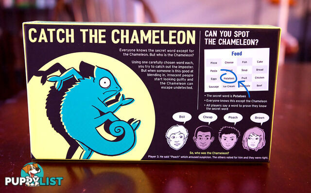 The Chameleon Bluffing Board Game By Big Potato - Vr64369076289 - 643690762898