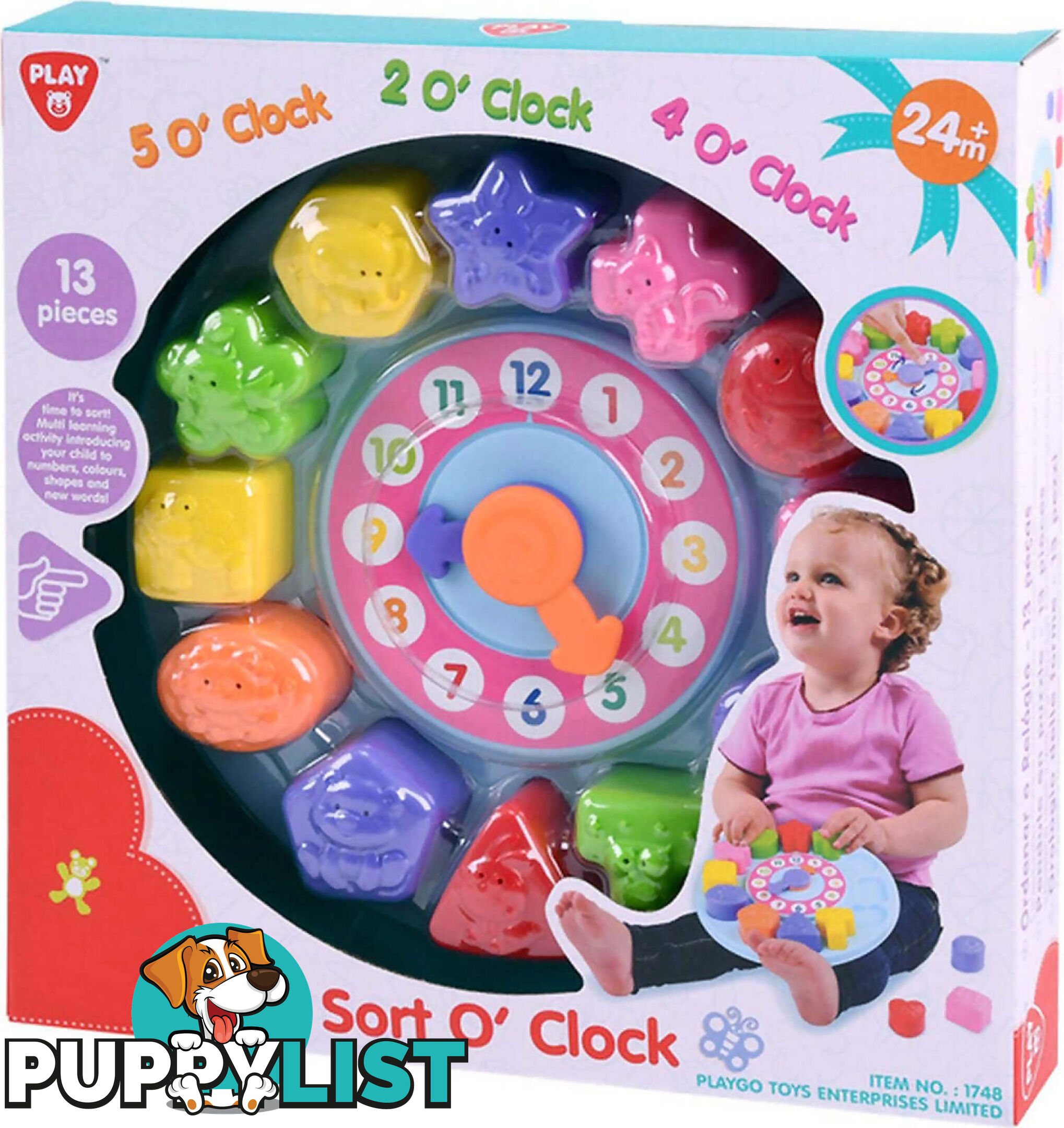 Playgo Toys Ent. Ltd - Sort O Clock - Art63948 - 4892401017482