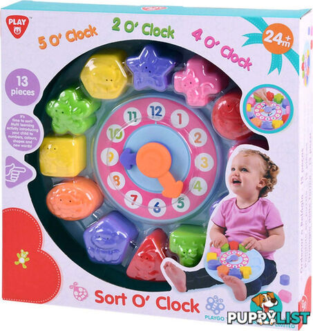 Playgo Toys Ent. Ltd - Sort O Clock - Art63948 - 4892401017482