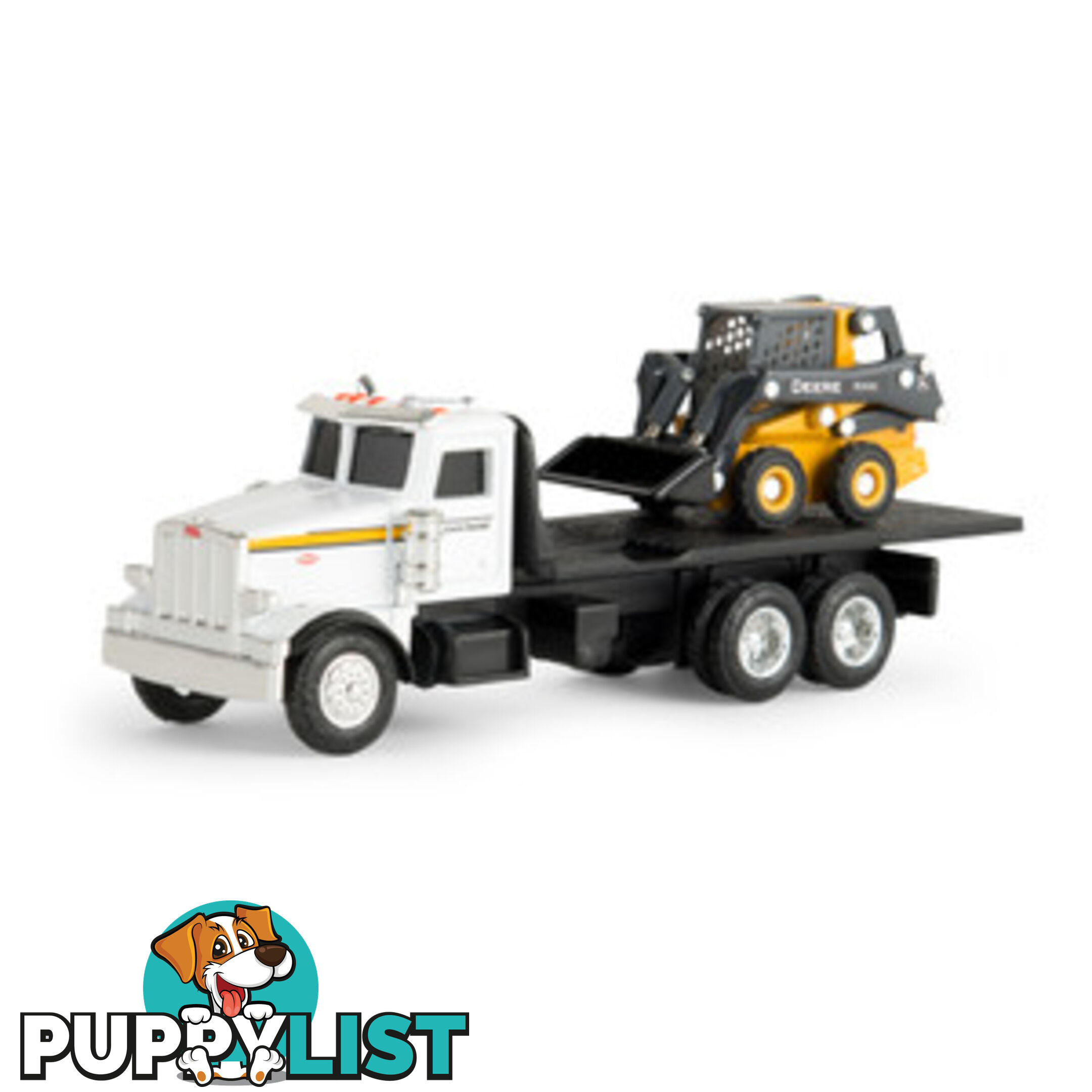 Tomy - Big Farm Peterbilt 1:16 Scale Model 367 Logging Truck With Pup Trailer And Logs Lc46720 - 036881467205