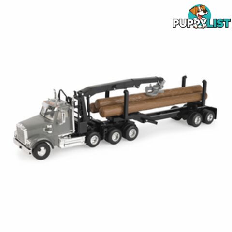 Tomy - Big Farm Peterbilt 1:16 Scale Model 367 Logging Truck With Pup Trailer And Logs Lc46720 - 036881467205