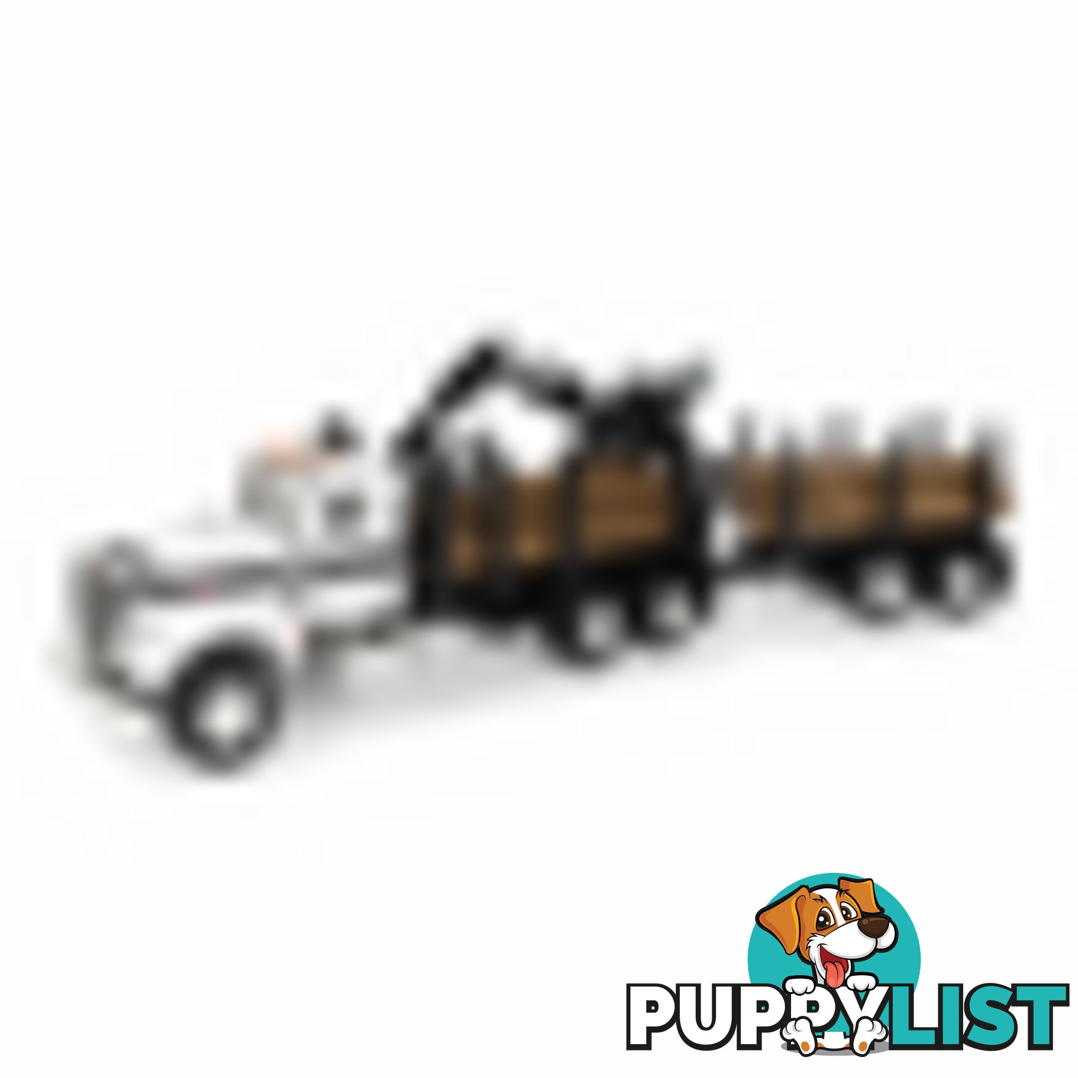 Tomy - Big Farm Peterbilt 1:16 Scale Model 367 Logging Truck With Pup Trailer And Logs Lc46720 - 036881467205