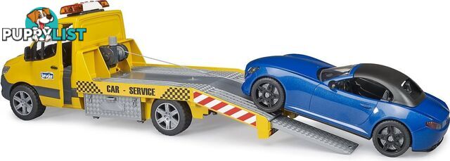 Bruder Sprinter Car Transporter With Light & Sound Module And Bruder Roadster 1:16 Scale - Zi24002675 - 4001702026752