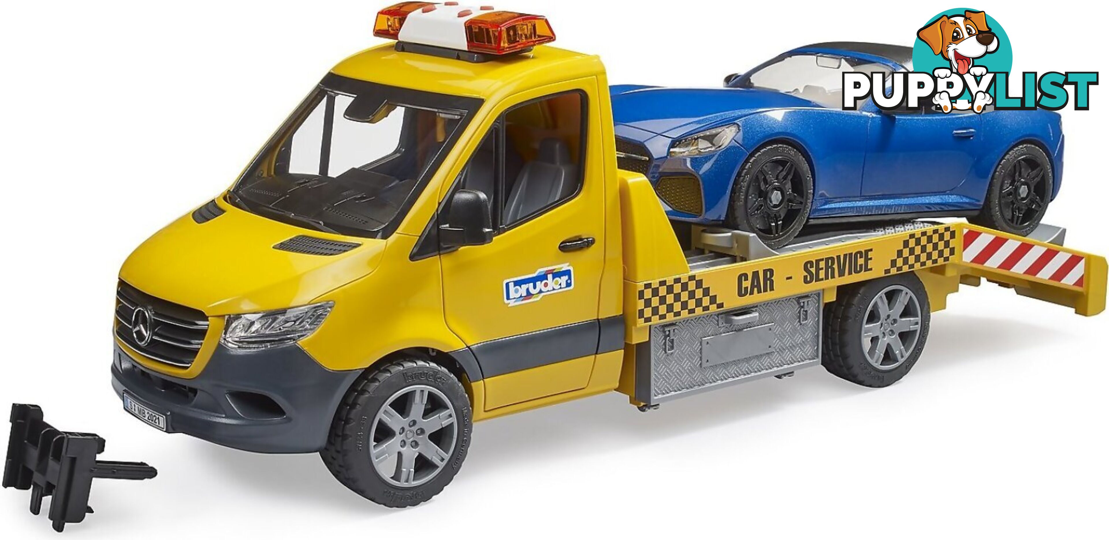 Bruder Sprinter Car Transporter With Light & Sound Module And Bruder Roadster 1:16 Scale - Zi24002675 - 4001702026752