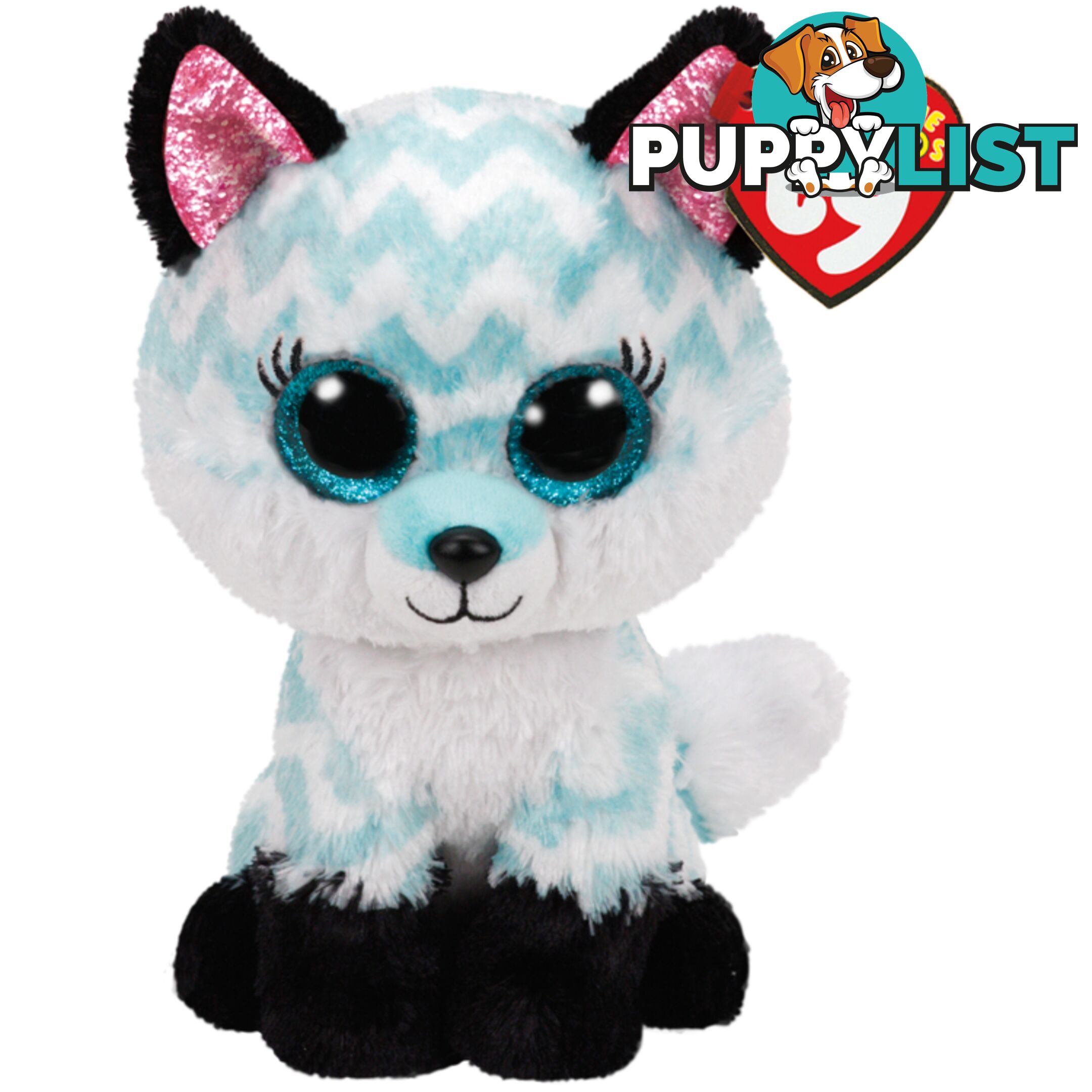 Ty Beanie Boos - Atlas - Aqua Fox 15cm Small 36368 - 008421363681