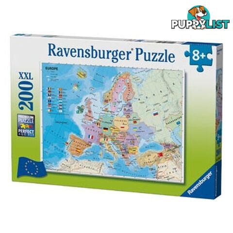 Ravensburger - European Map Jigsaw Puzzle 200 Piece Rb12841 - 4005556128419