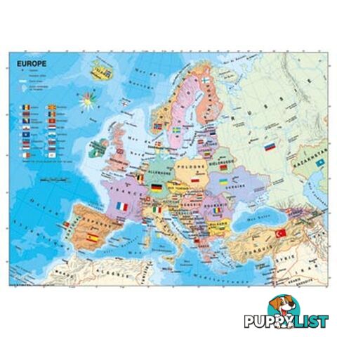 Ravensburger - European Map Jigsaw Puzzle 200 Piece Rb12841 - 4005556128419