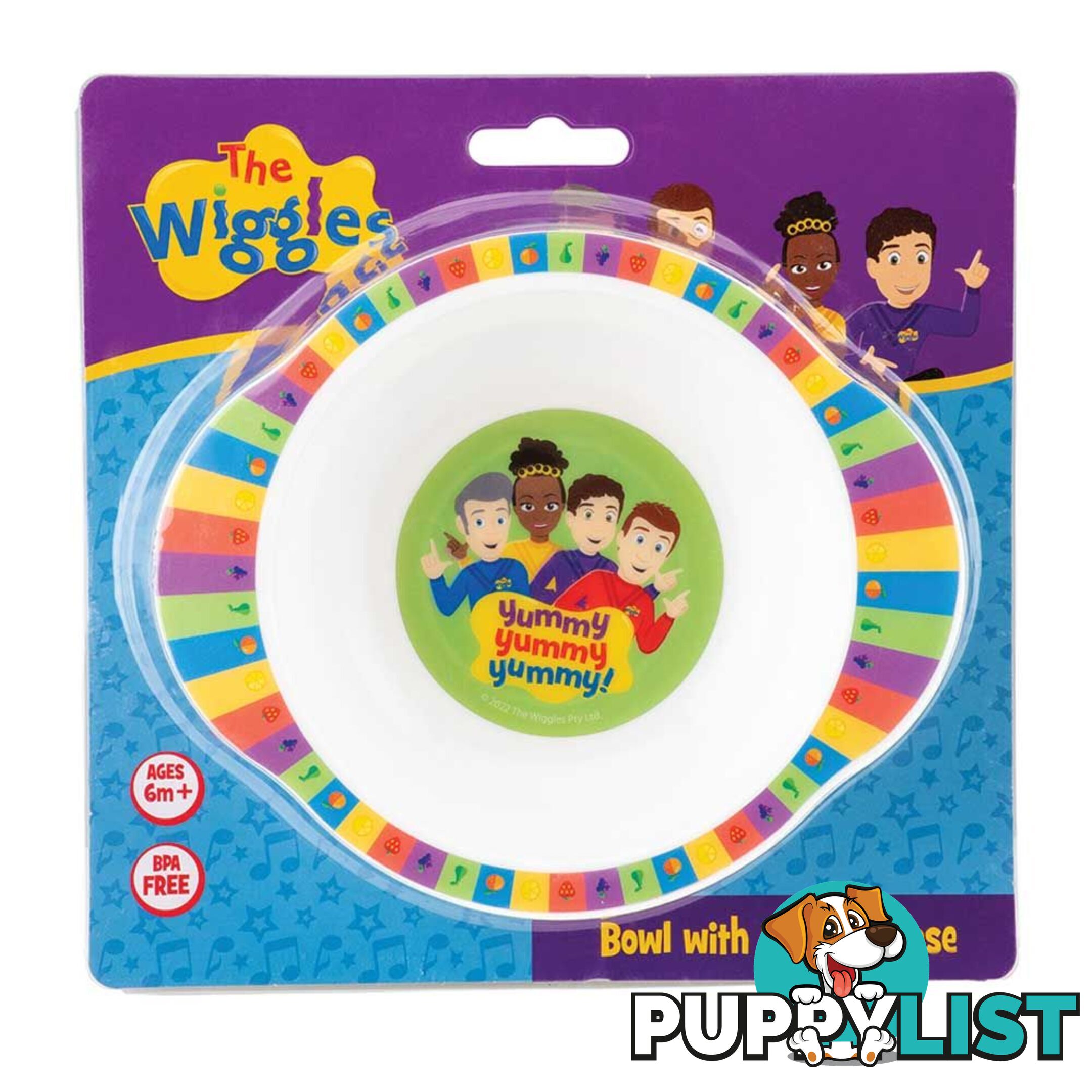 The Wiggles - We're All Fruit Salad Bowl with Suction - Jswig6081 - 9319057060815