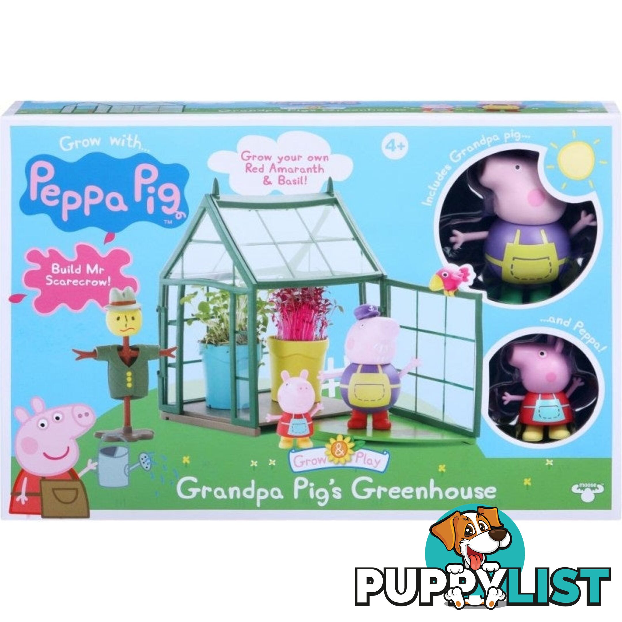 Peppa Pig - Grow & Play Grandpa Pig's Greenhouse Mj93178 - 5026175992020