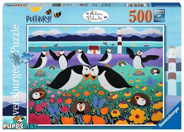 Ravensburger - Puffinry! Jigsaw Puzzle 500pc Rb16759 - 4005556167593